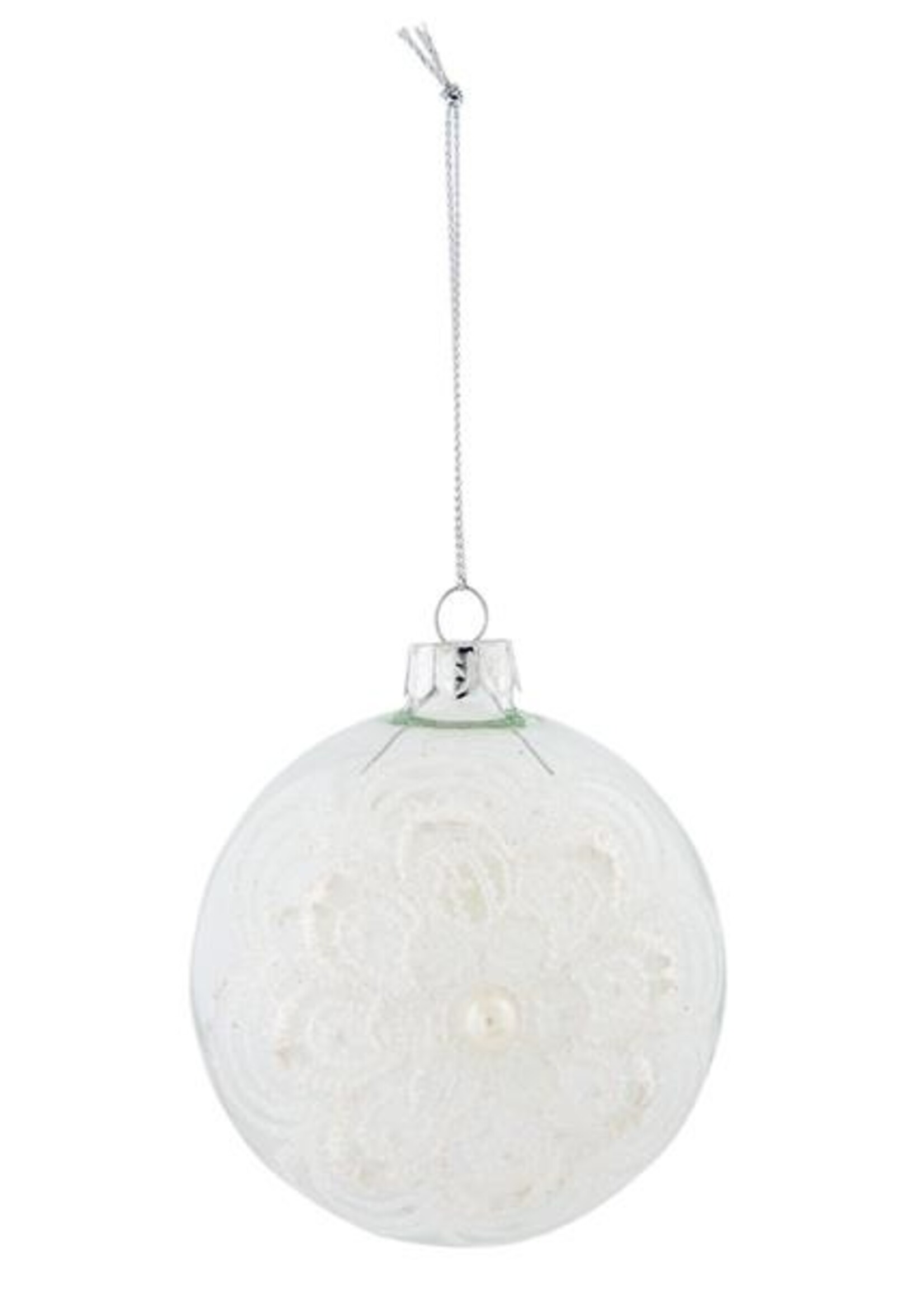 CHRISTMAS BALL CLAYRE & EEF 6GL2018 - Ø 8 CM TRANSPARENT 6GL2018