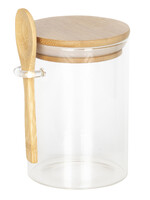 Clayre & Eef Voorraadpot met deksel Ø 8*12 cm 6GL2421M