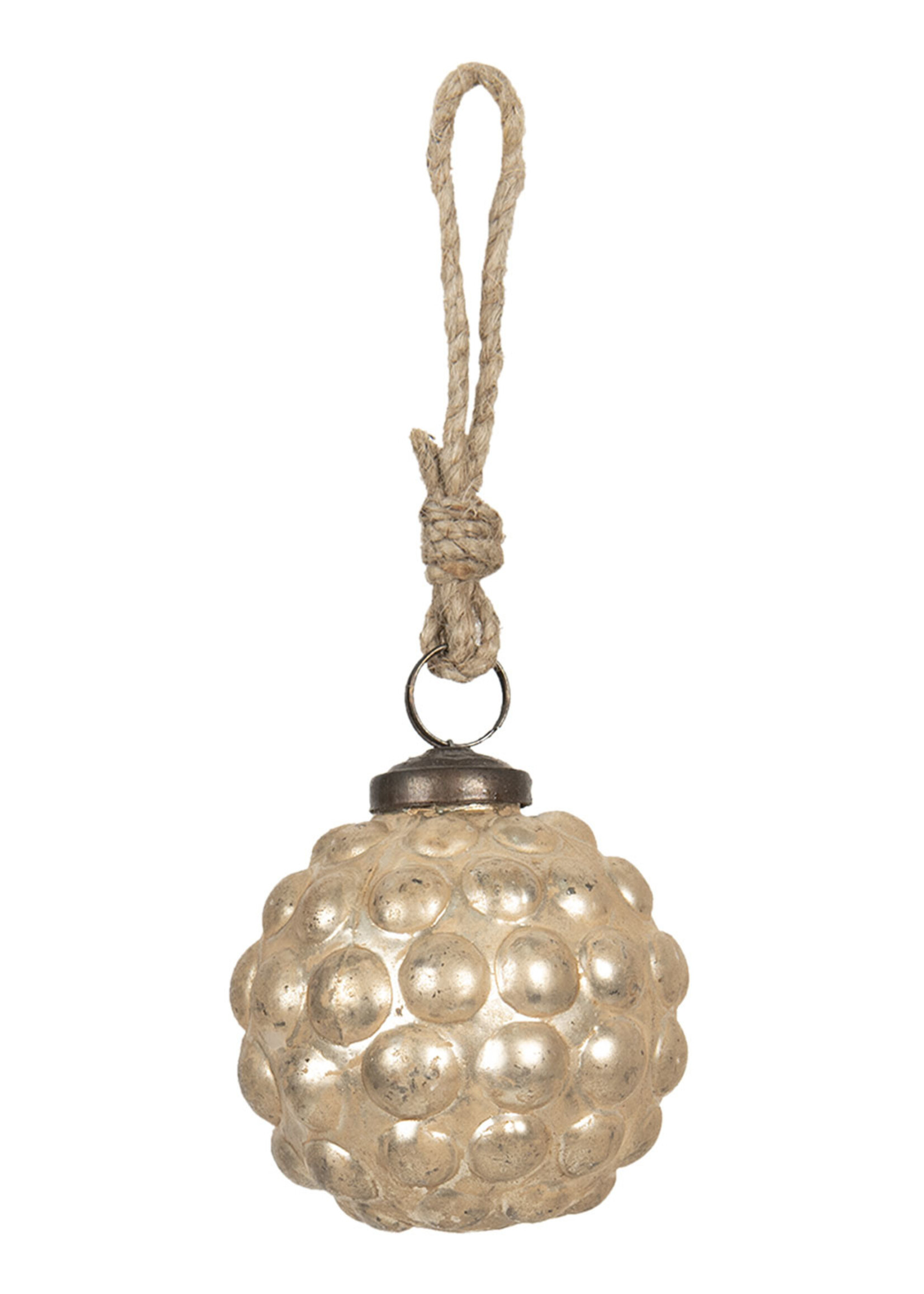 Clayre & Eef Kerstbal Ø 8*8 cm 6GL2616