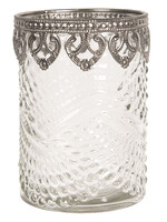 Clayre & Eef Waxinelichthouder Ø 8*12 cm 6GL2627