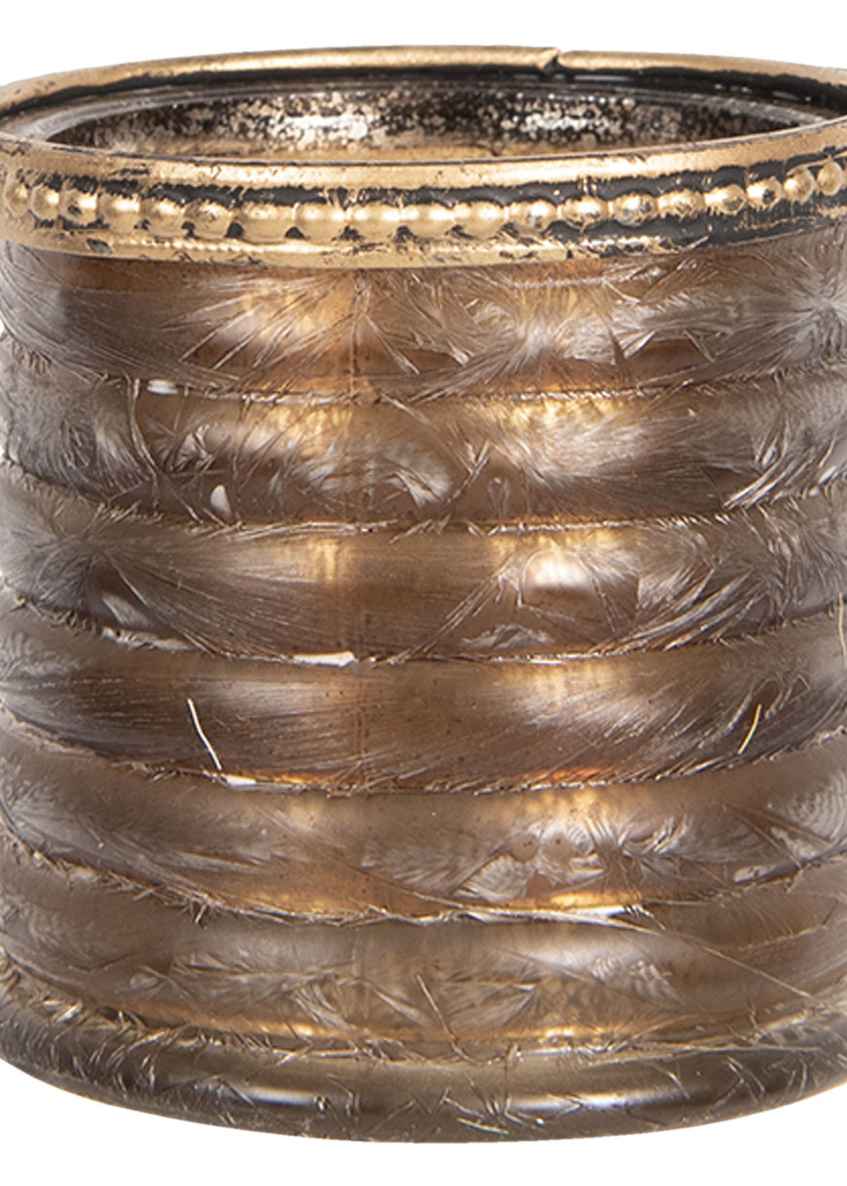 Clayre & Eef Waxinelichthouder Ø 7*7 cm 6GL2648