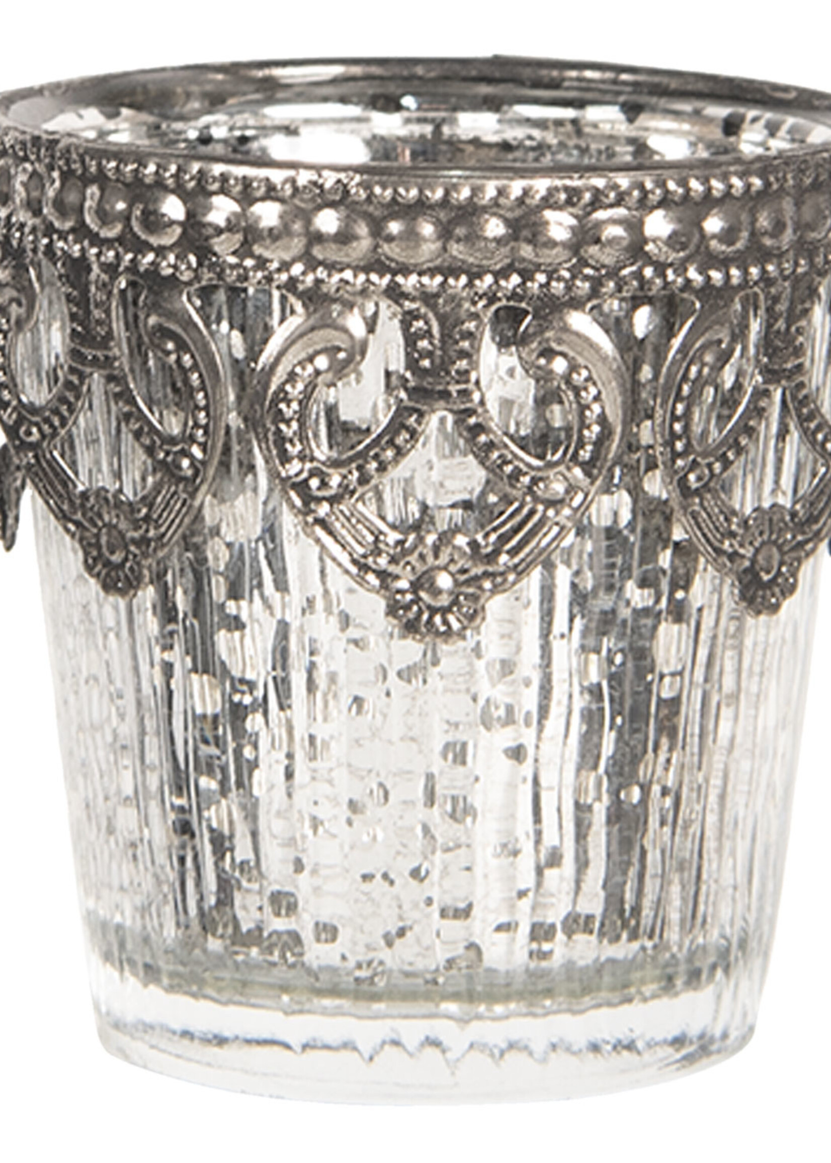 Clayre & Eef Waxinelichthouder Ø 6*6 cm 6GL2652