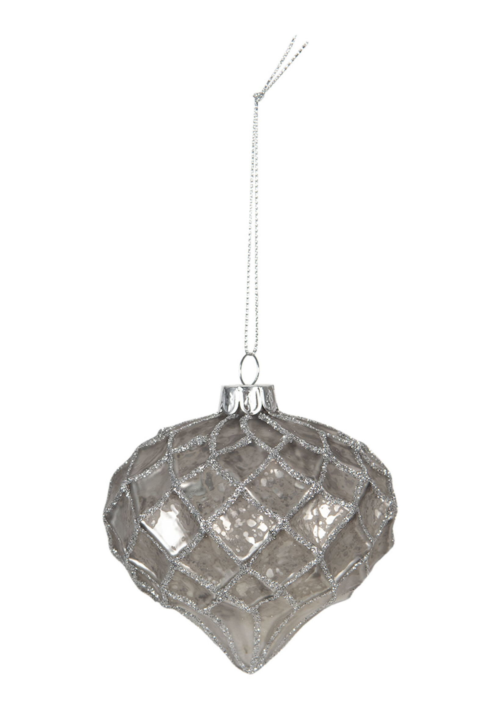 Clayre & Eef Doos kerstballen Ø 8 cm (set 4) 6GL2692