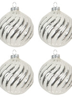 Clayre & Eef Doos kerstballen Ø 8 cm (set 4) 6GL2698