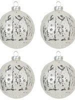 Clayre & Eef Doos kerstballen Ø 8 cm (set 4) 6GL2700