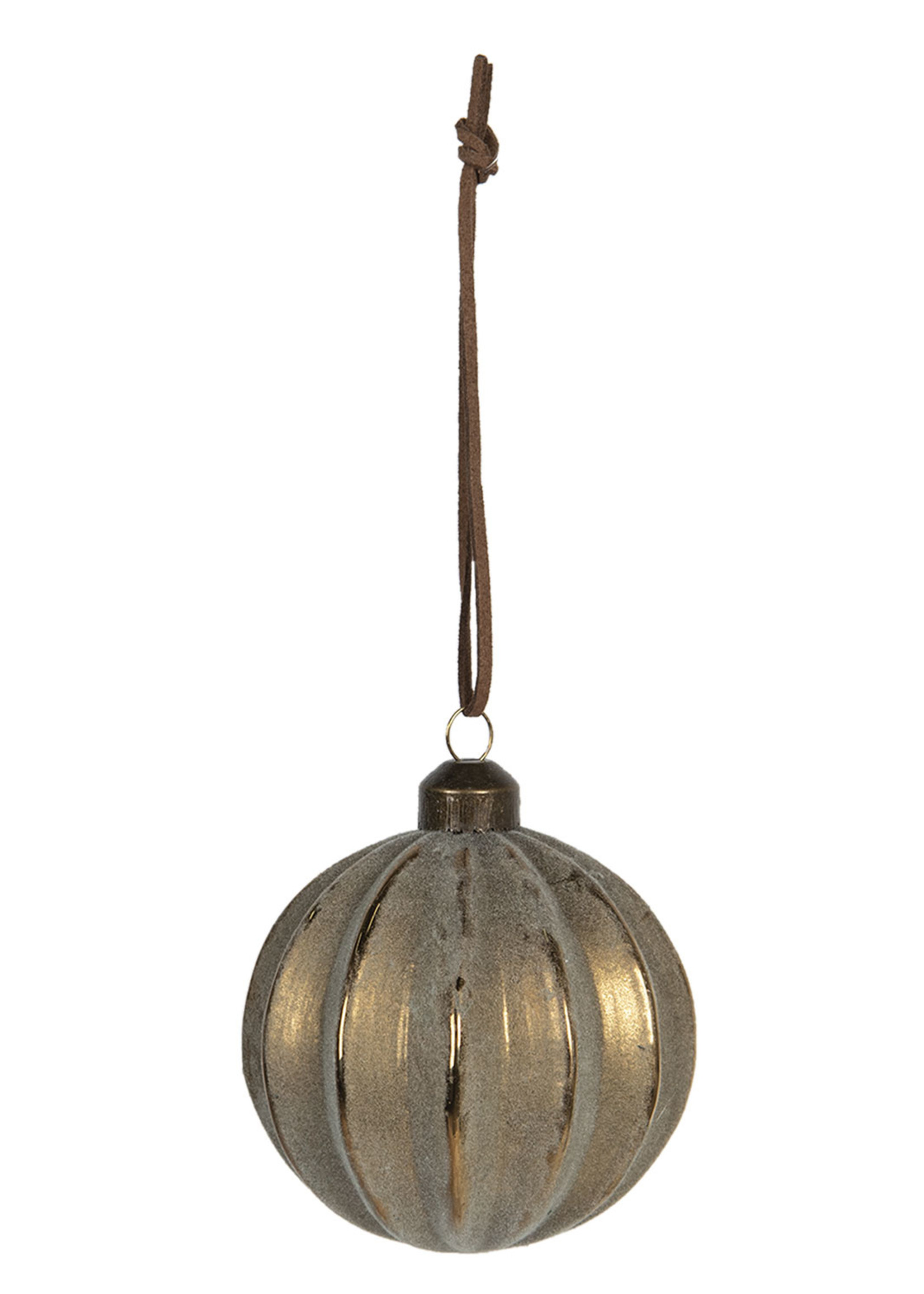 Clayre & Eef Doos kerstballen Ø 8 cm (set 4) 6GL2717