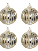 Clayre & Eef Boule de Noël Ø 8 cm (set 4) 6GL2722