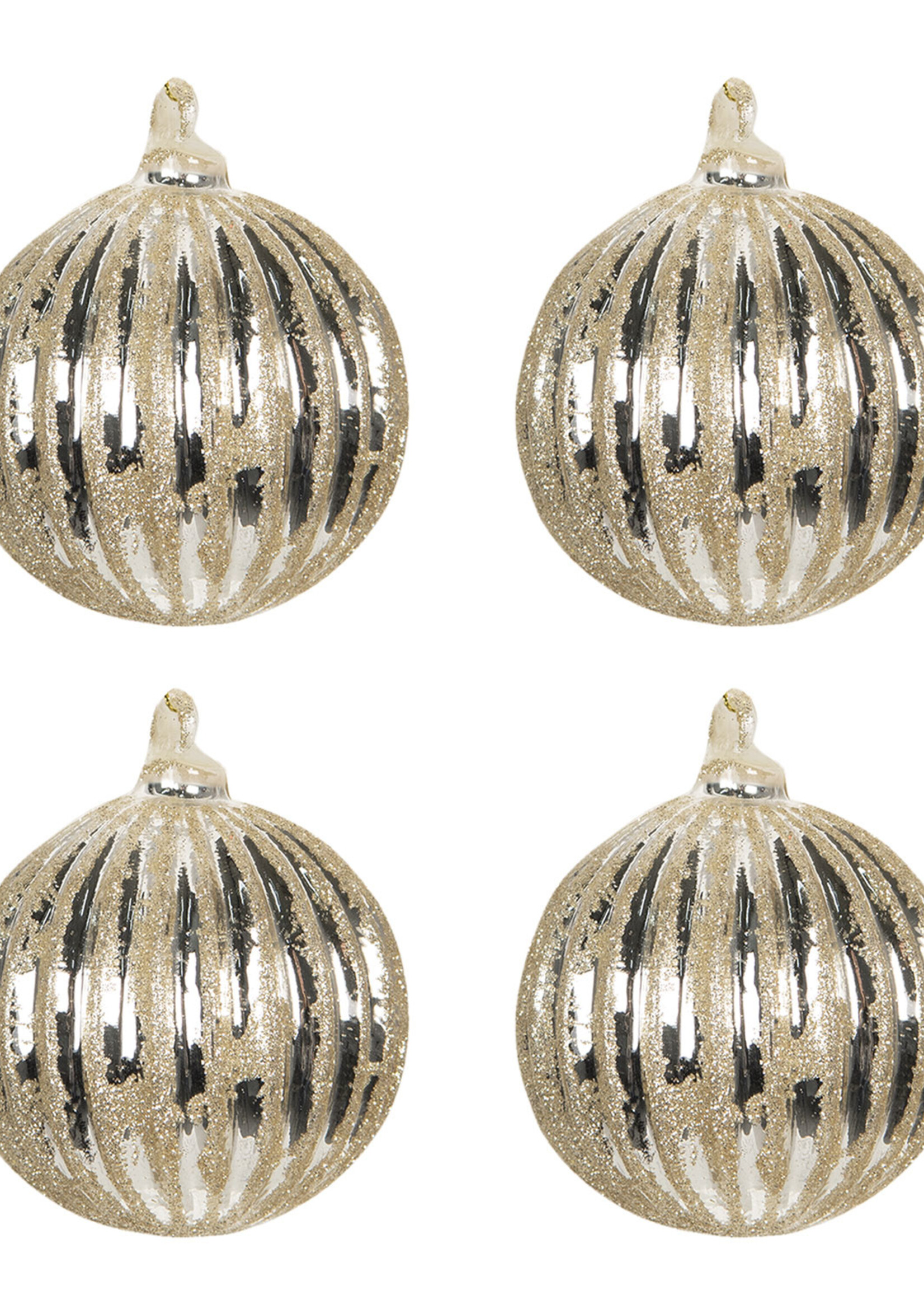 Clayre & Eef Boule de Noël Ø 8 cm (set 4) 6GL2722