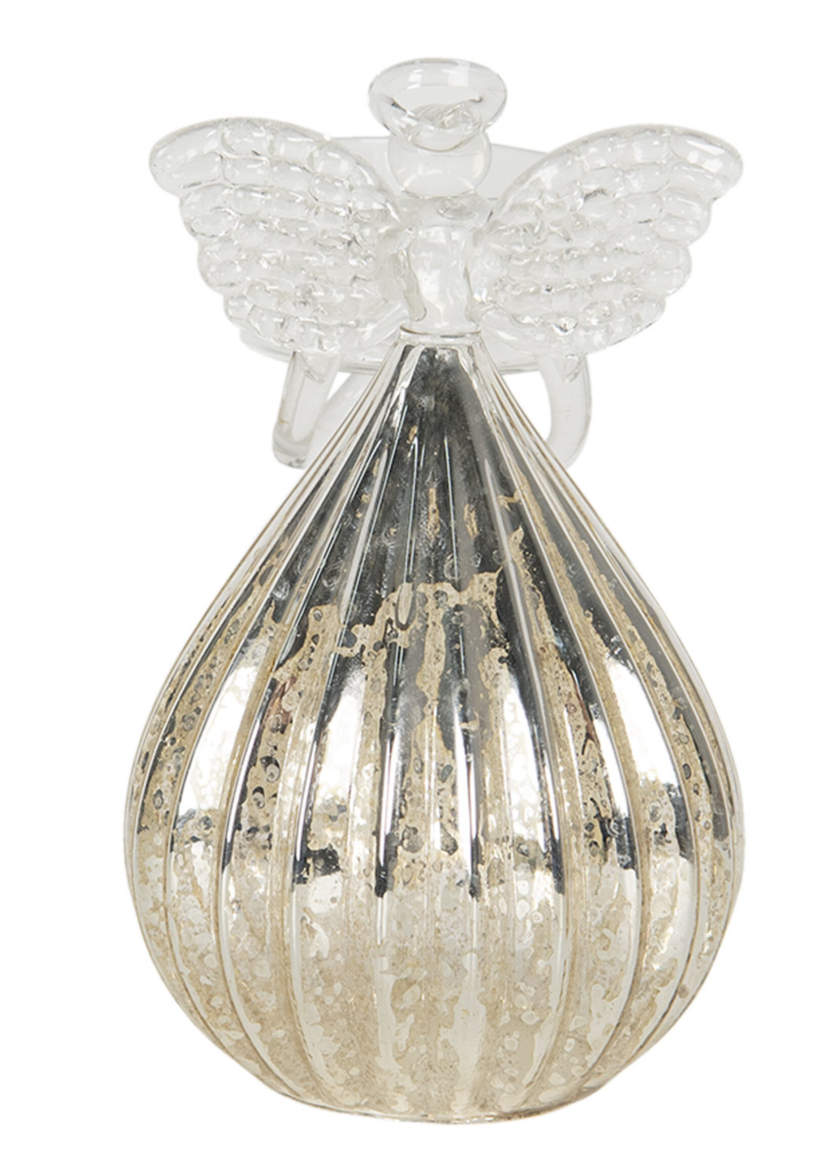 Clayre & Eef Waxinelichthouder engel Ø 8*13 cm 6GL2729