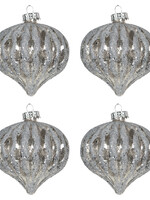 Clayre & Eef Doos kerstballen Ø 8 cm (set 4) 6GL2732