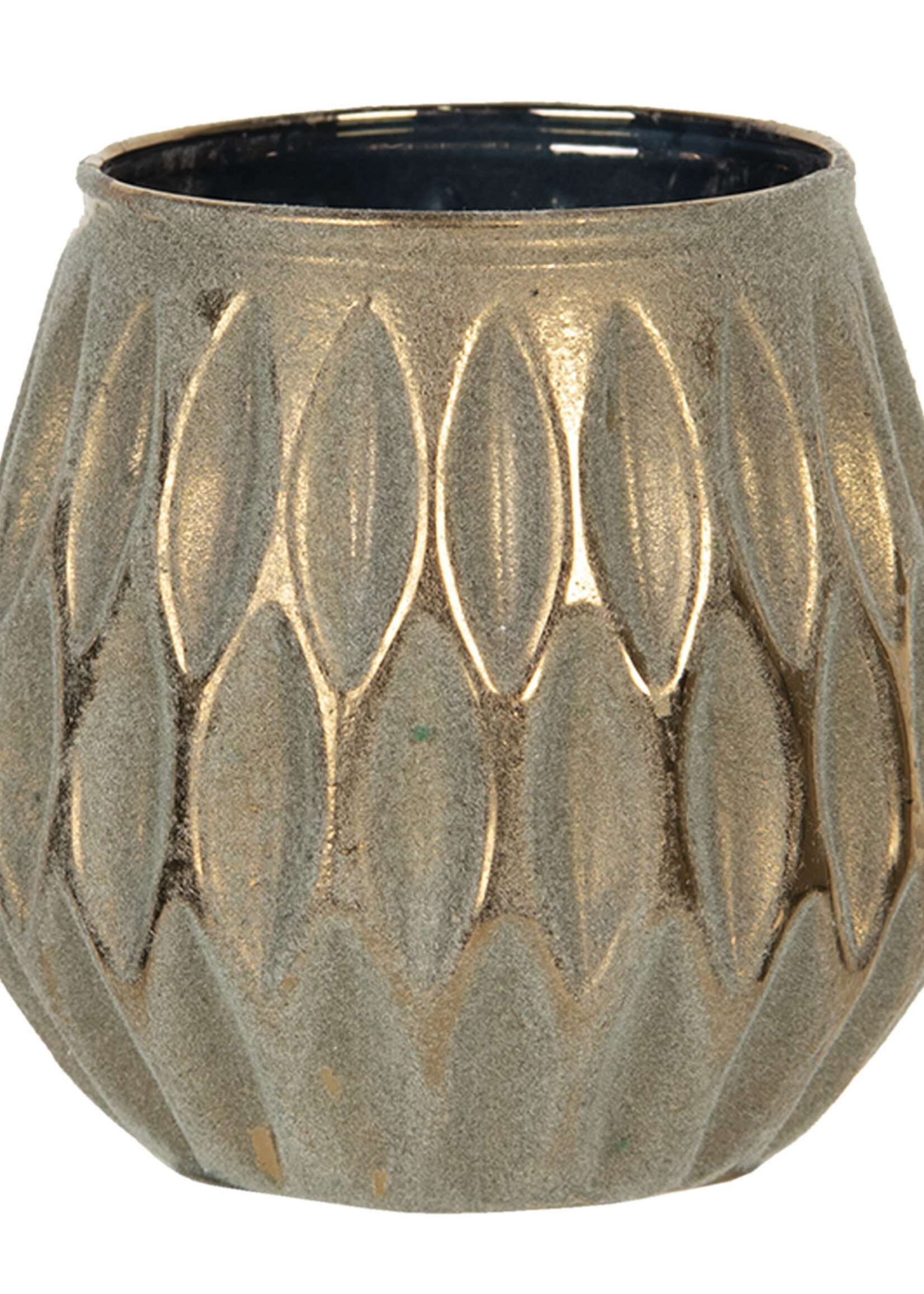 Clayre & Eef Waxinelichthouder Ø 9*8 cm 6GL2762