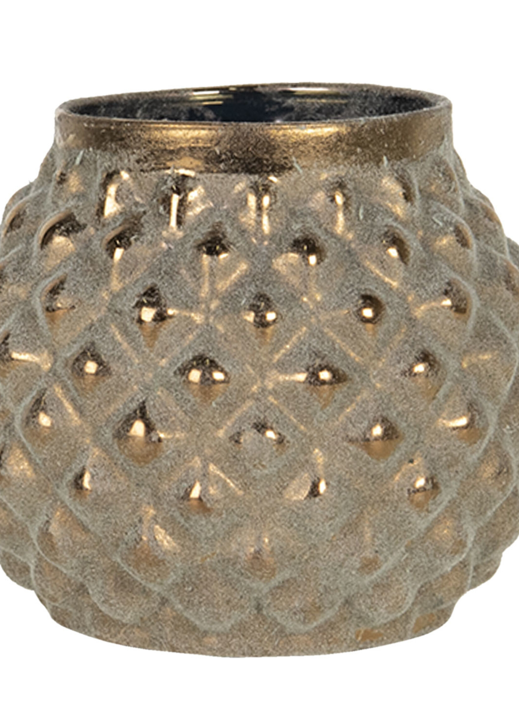 Clayre & Eef Waxinelichthouder Ø 9*8 cm 6GL2767