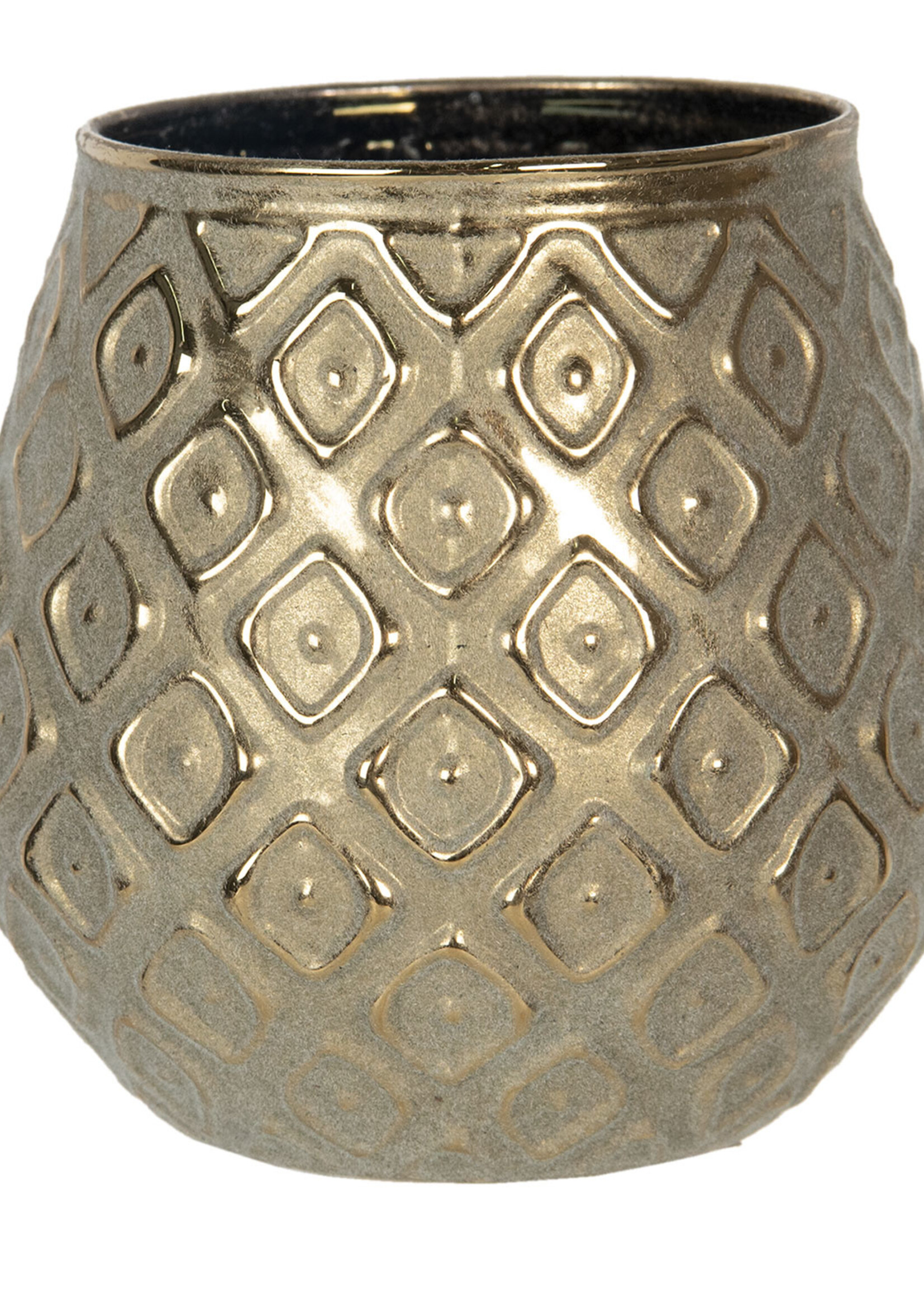 Clayre & Eef Waxinelichthouder Ø 10*10cm 6GL2768