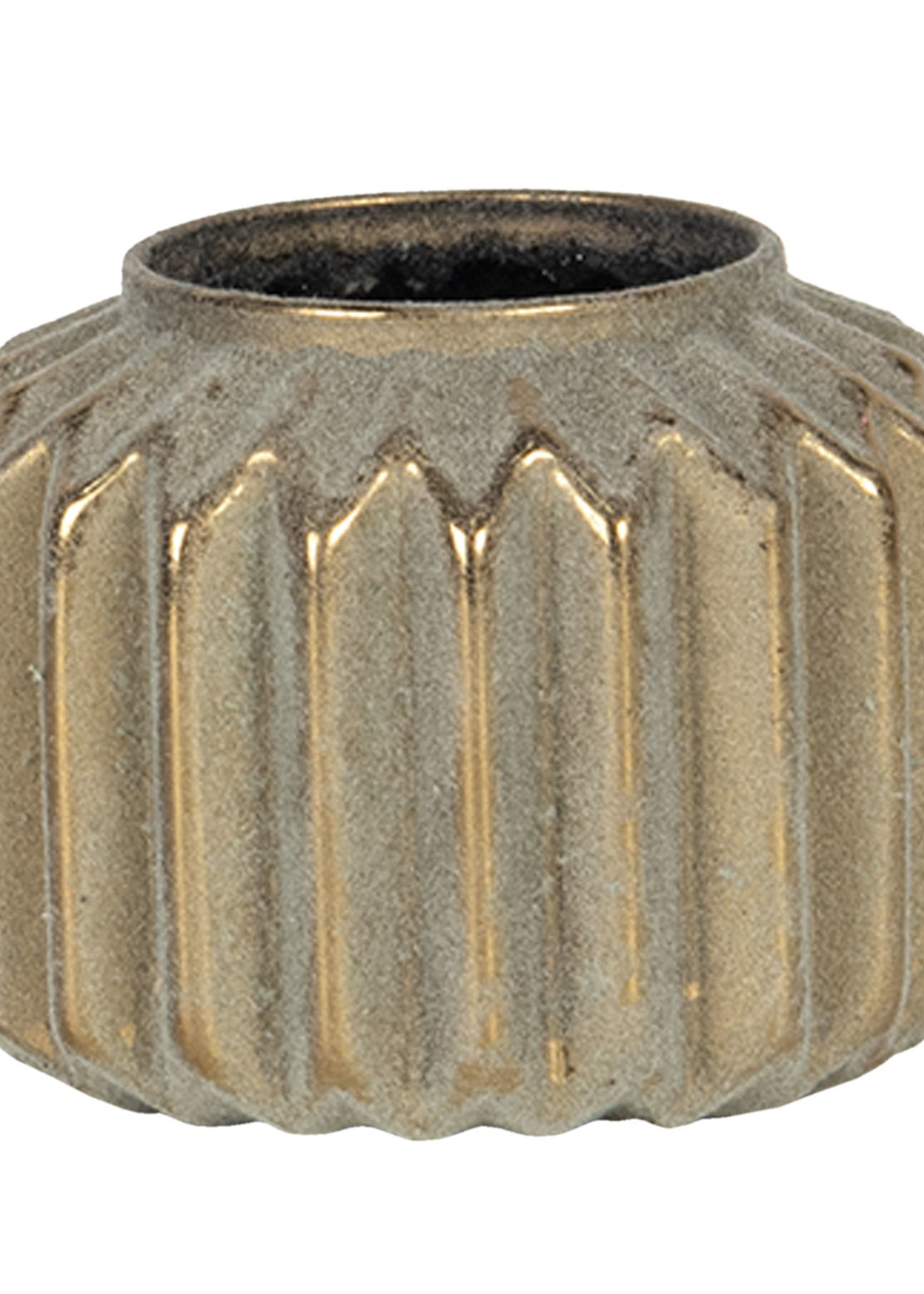 Clayre & Eef Waxinelichthouder Ø 8*6 cm 6GL2769