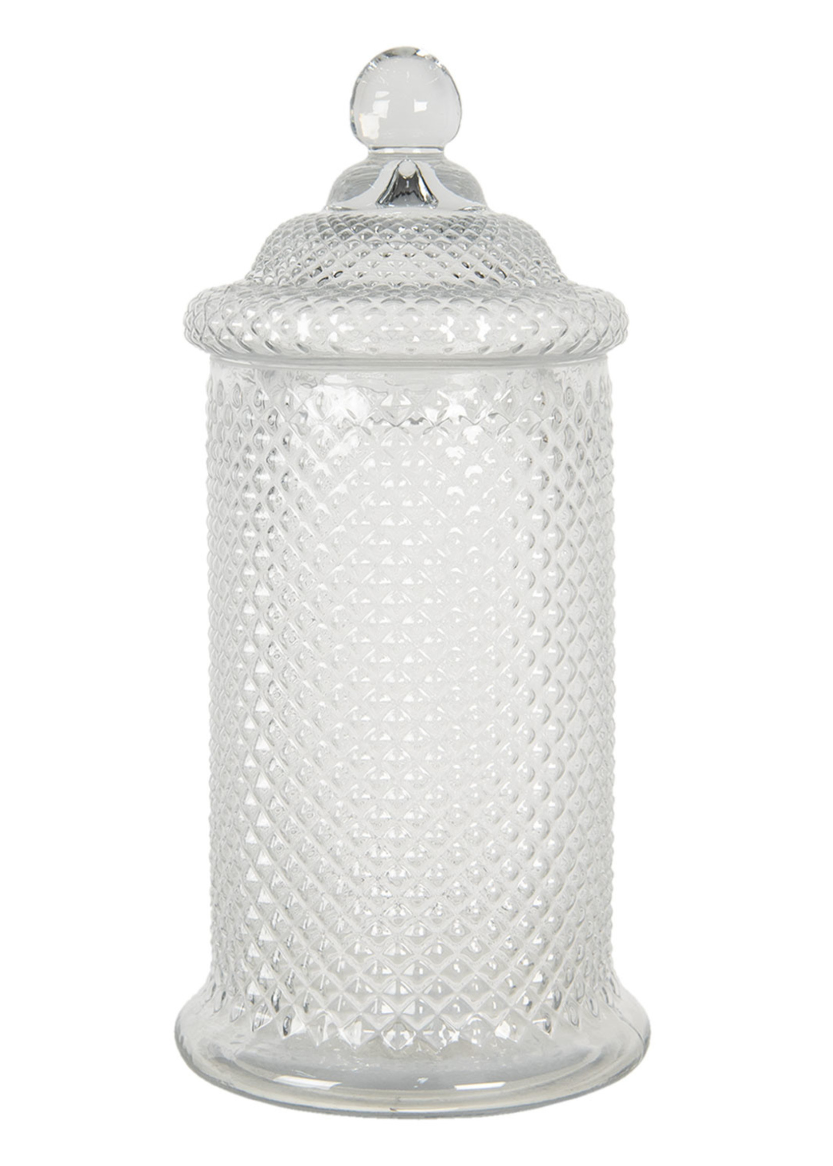 Clayre & Eef Bocal avec couvercle Ø 14*38 cm 6GL2793