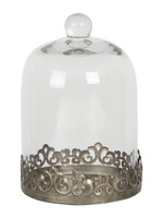 Clayre & Eef Cloche de verre Ø 14*20 cm 6GL2819