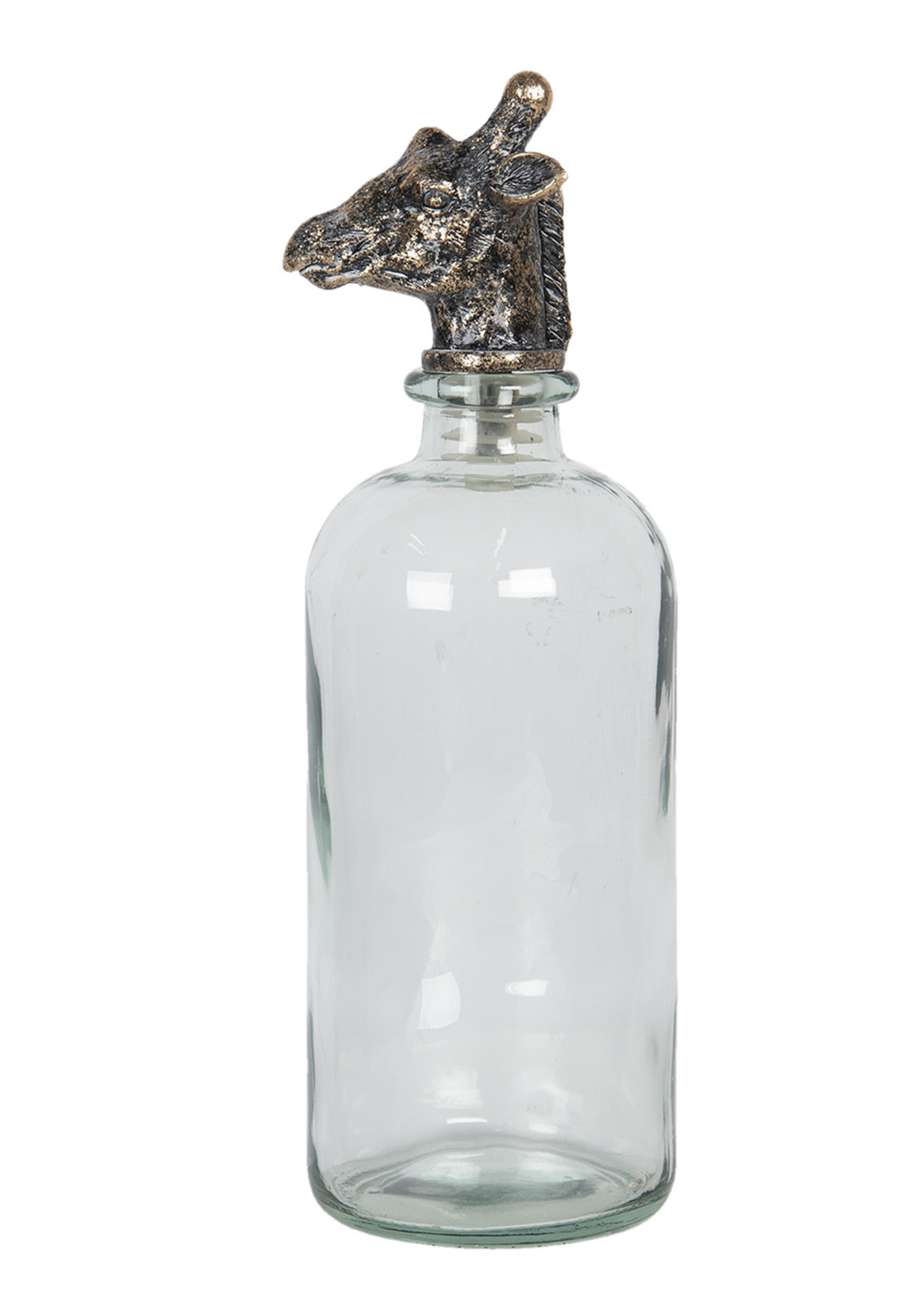 Clayre & Eef Bouteille avec bouchon girafe 11*11*33 cm 6GL2820