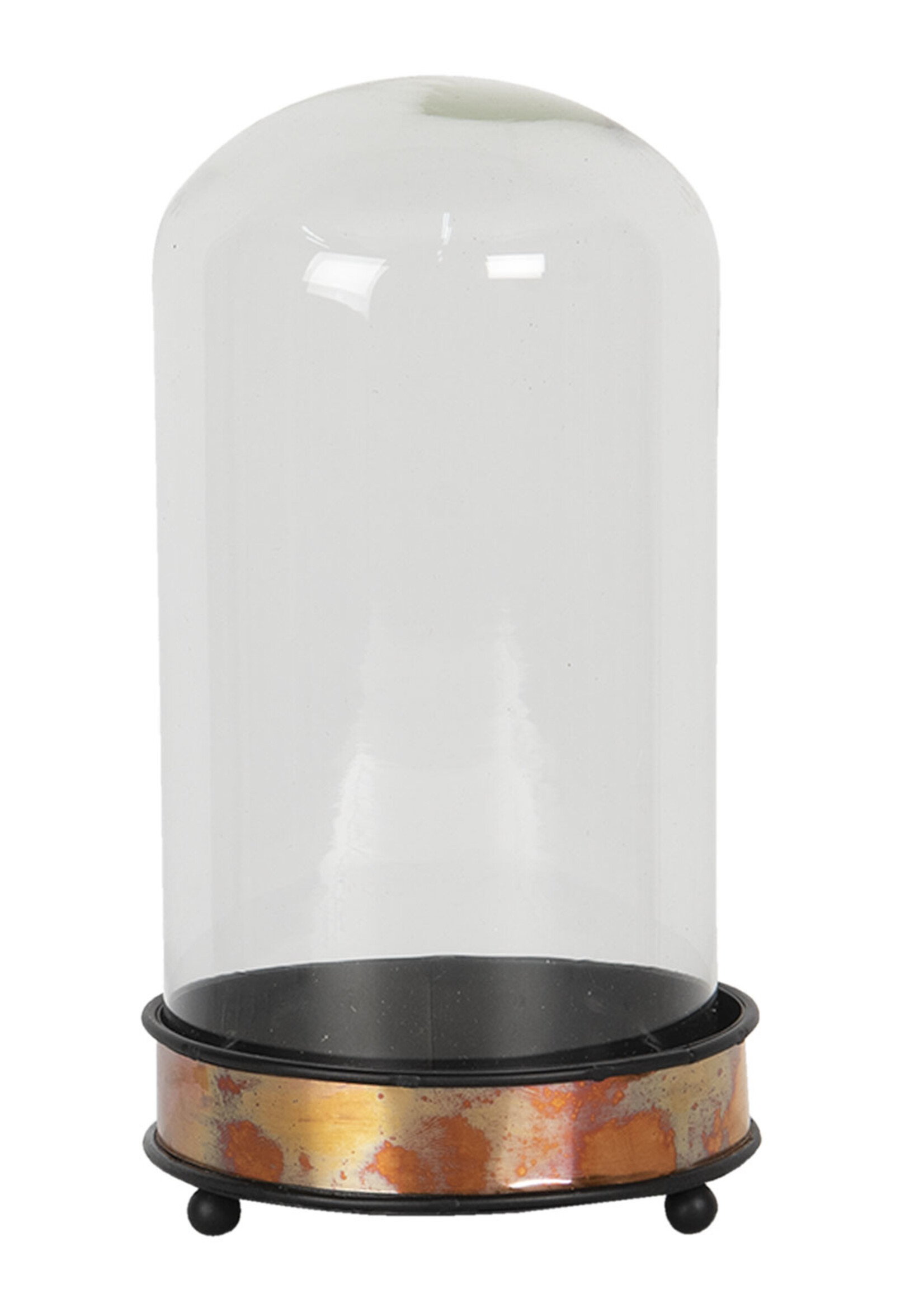 Clayre & Eef Cloche de verre Ø 11*21 cm 6GL2822