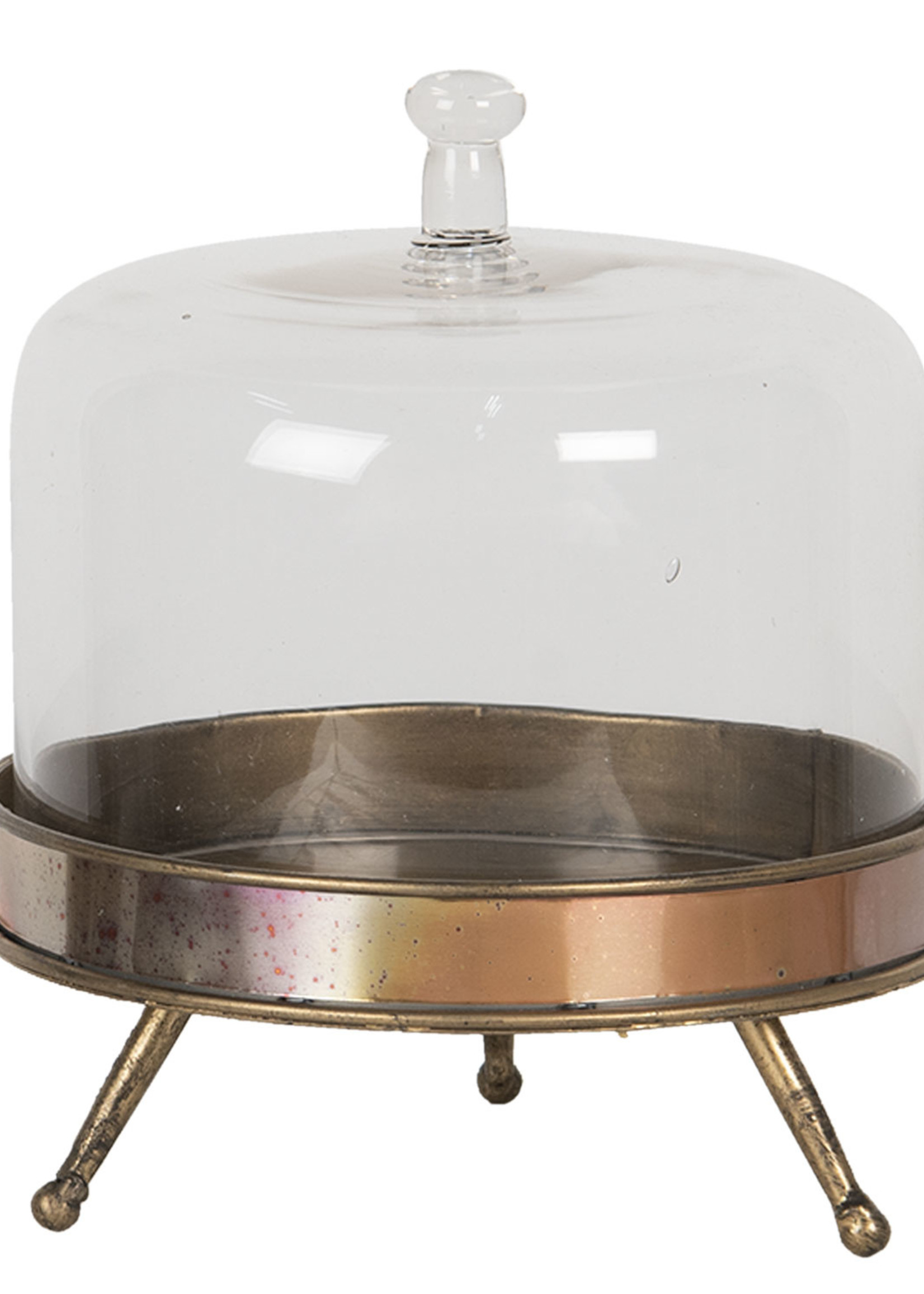 Clayre & Eef Cloche de verre Ø 18*21 cm 6GL2823