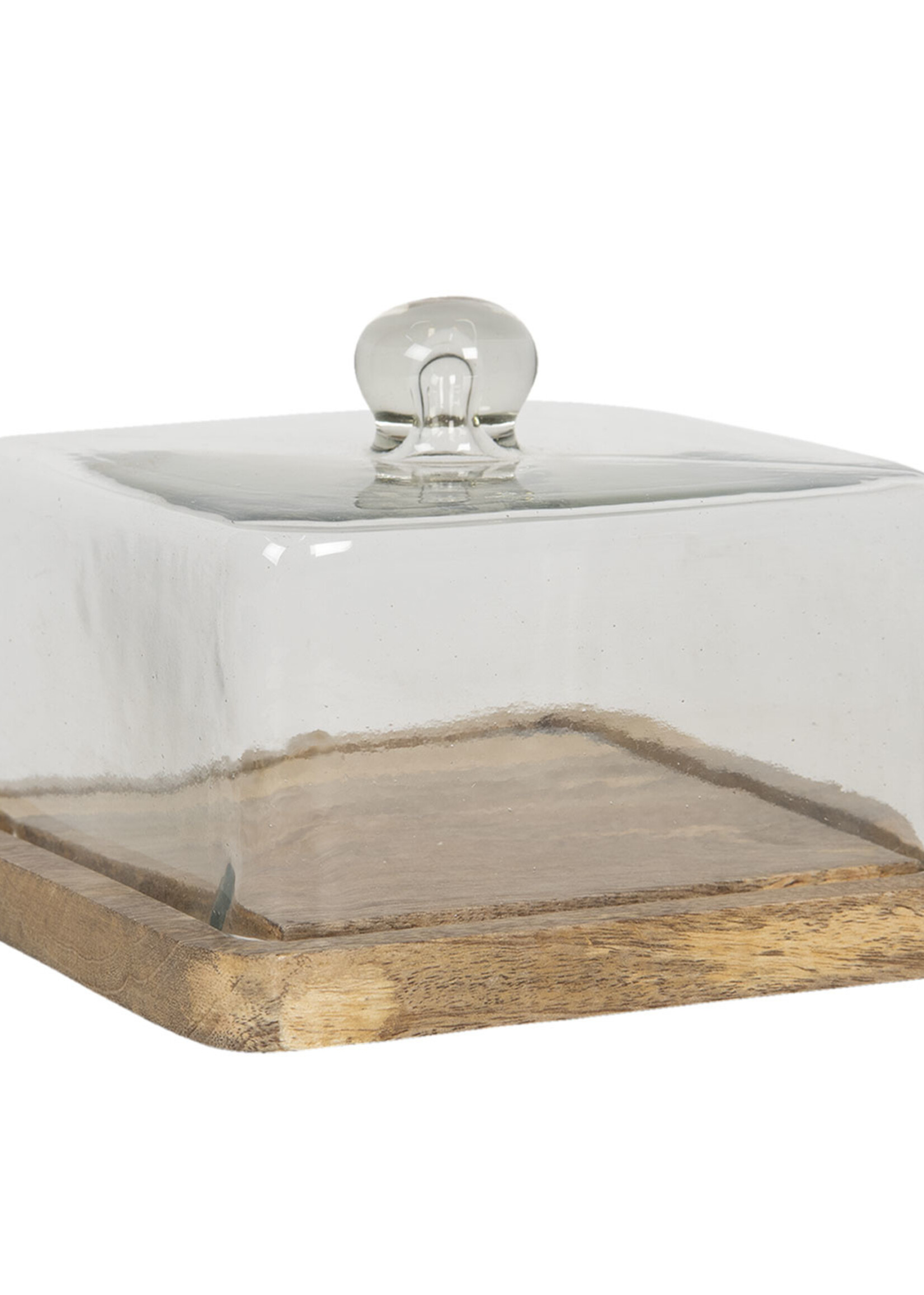 Clayre & Eef Cloche de verre 17*17*12 cm 6GL2869