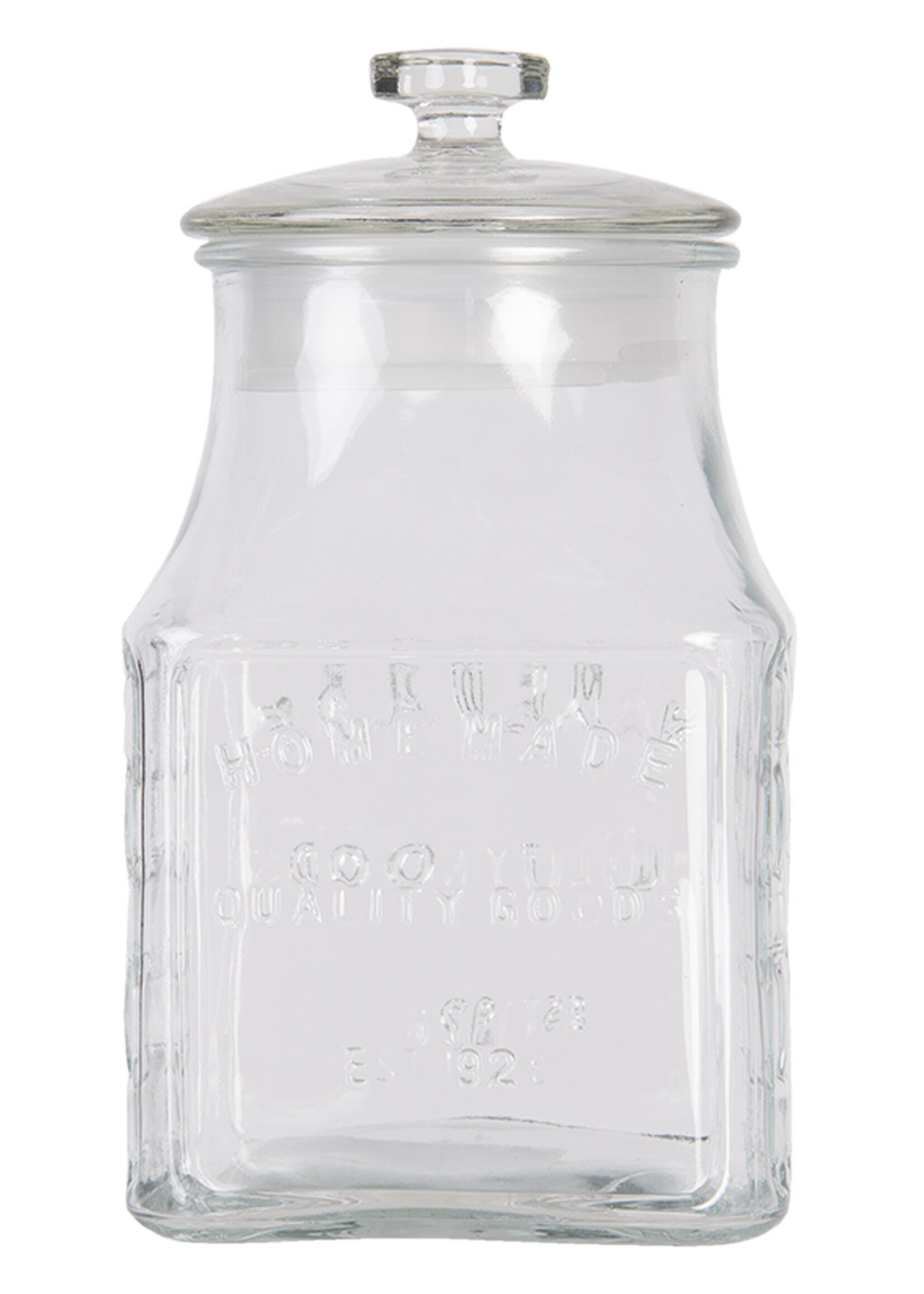 Clayre & Eef Voorraadpot 12*12*21 cm 6GL2919