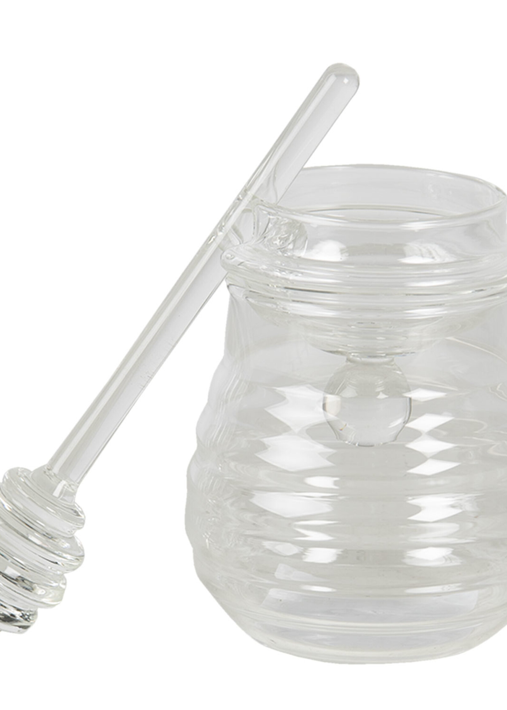 Clayre & Eef Honingpot met lepel Ø 10*14 cm 6GL2923