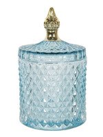 Clayre & Eef Schaaltje met deksel Ø 10*17 cm 6GL2945BL