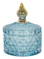 Clayre & Eef Schaaltje met deksel Ø 8*11 cm 6GL2947BL