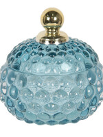 Clayre & Eef Schaaltje met deksel Ø 10*11 cm 6GL2949BL