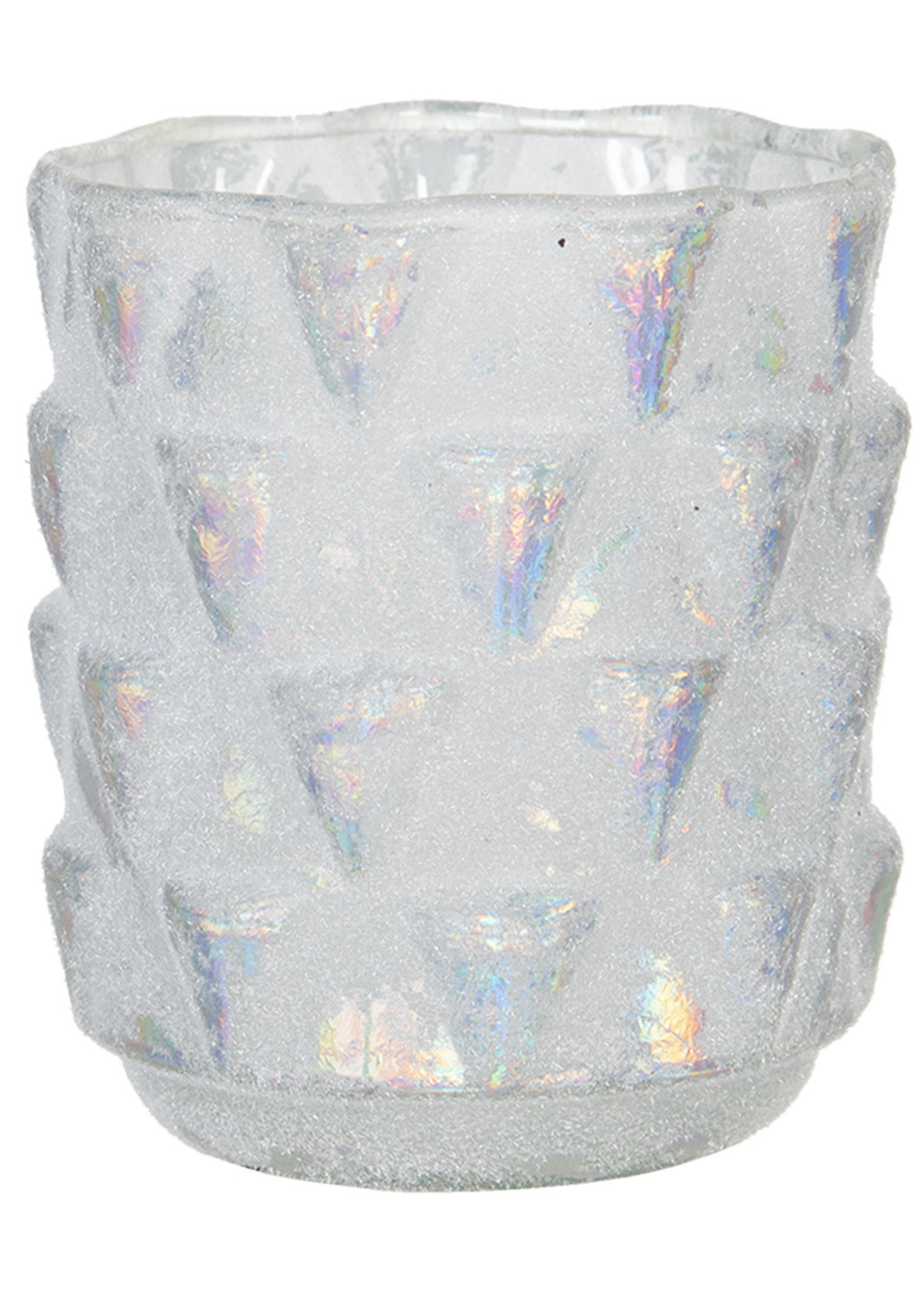 Clayre & Eef Waxinelichthouder Ø 9*10 cm 6GL2956