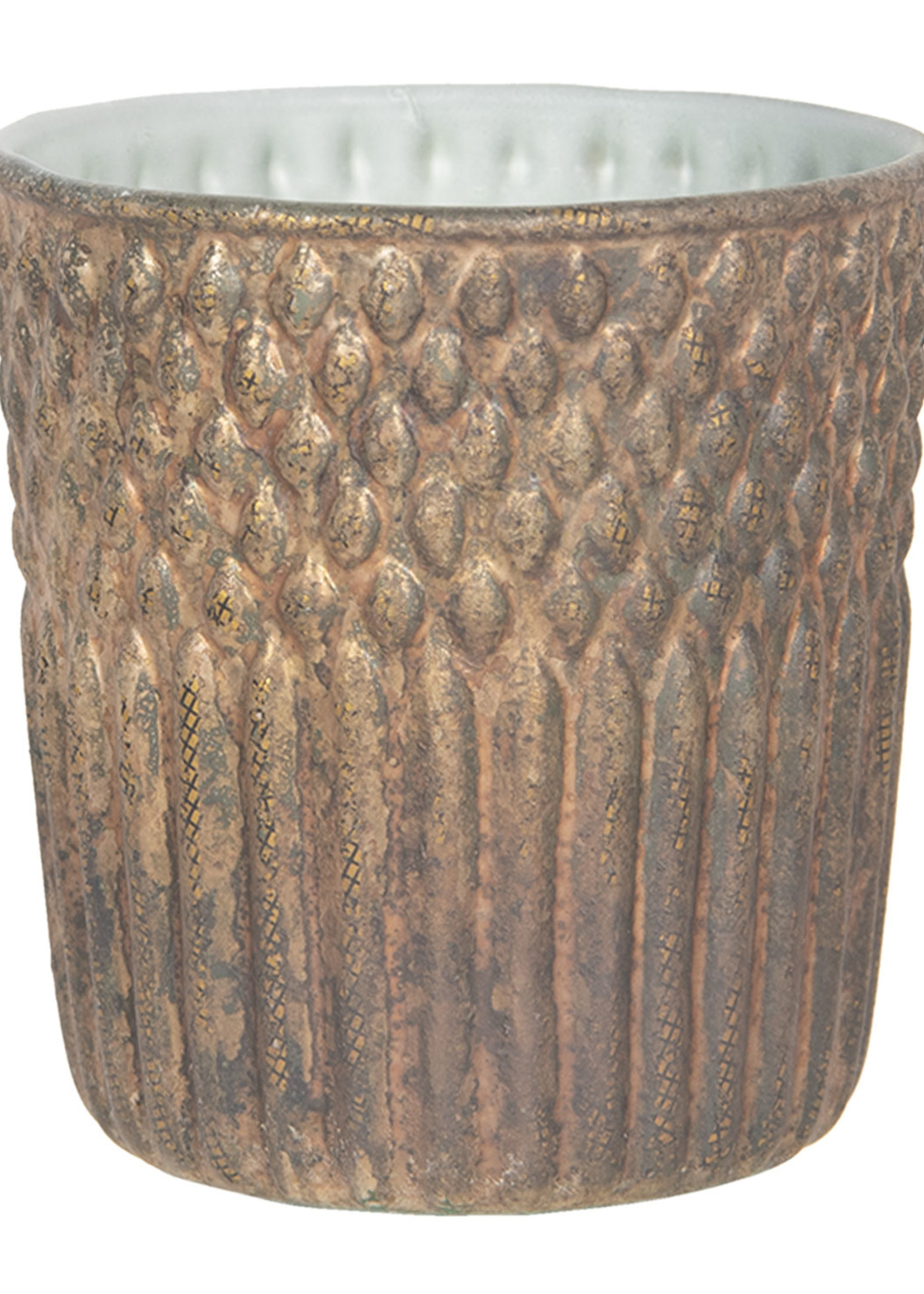 Clayre & Eef Waxinelichthouder Ø 8*9 cm 6GL2971