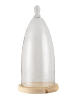 Clayre & Eef Cloche de verre Ø 19*41 cm 6GL3006