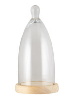 Clayre & Eef Cloche de verre Ø 14*29 cm 6GL3007