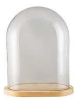 Clayre & Eef Cloche de verre 34*20*42 cm 6GL3008