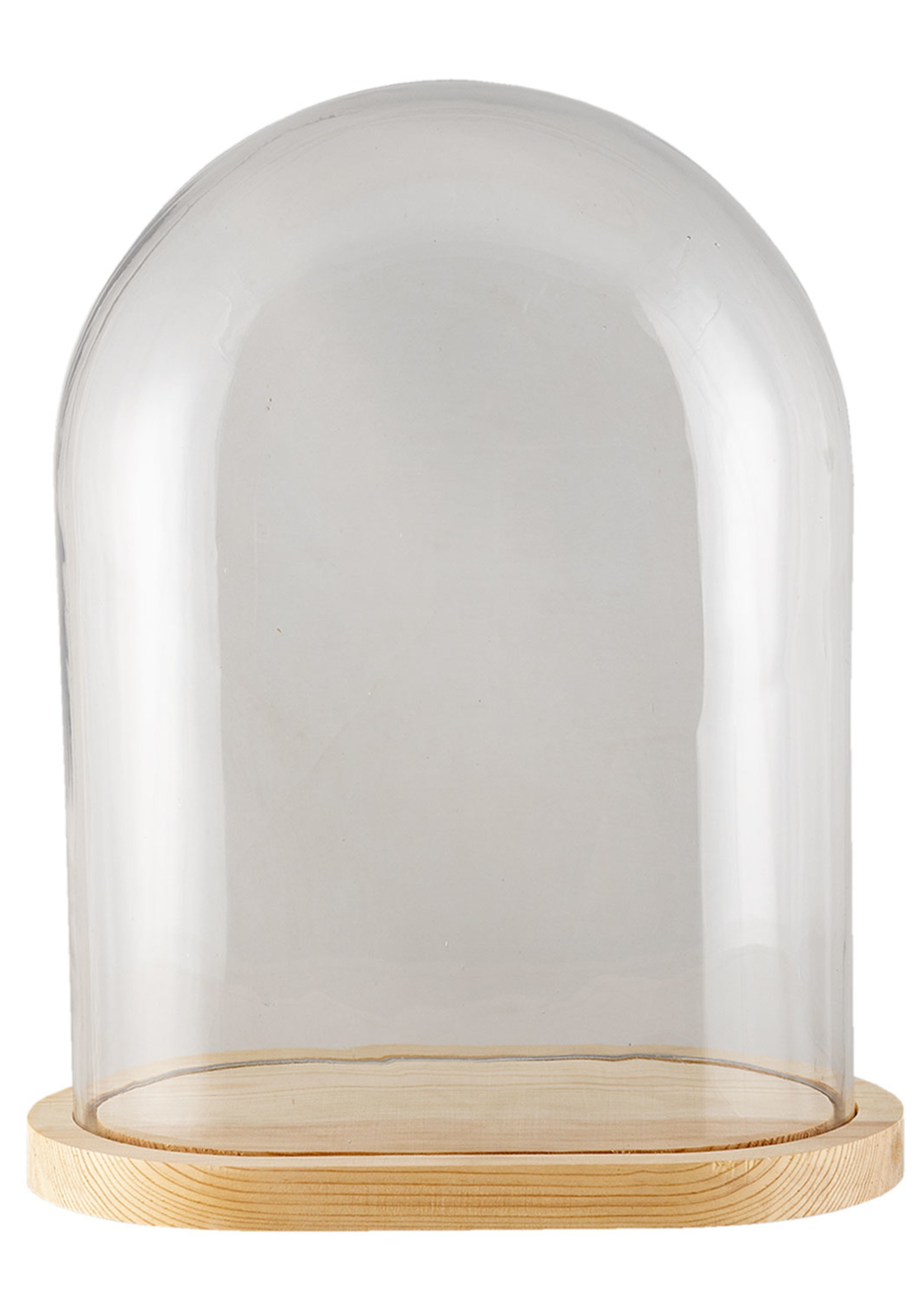 Clayre & Eef Cloche de verre 34*20*42 cm 6GL3008