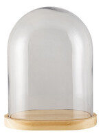Clayre & Eef Cloche de verre 26*18*33 cm 6GL3009