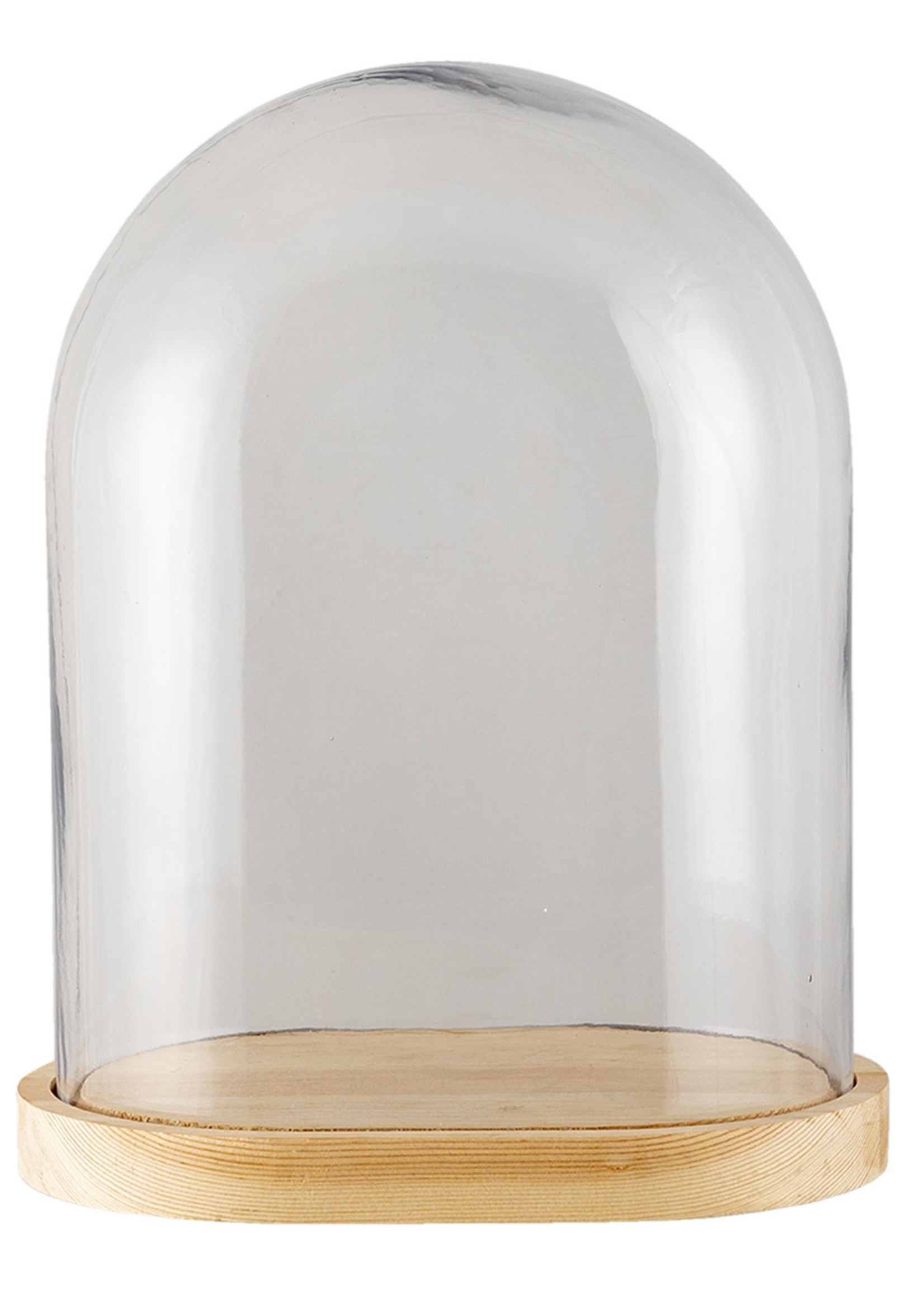 Clayre & Eef Cloche de verre 26*18*33 cm 6GL3009