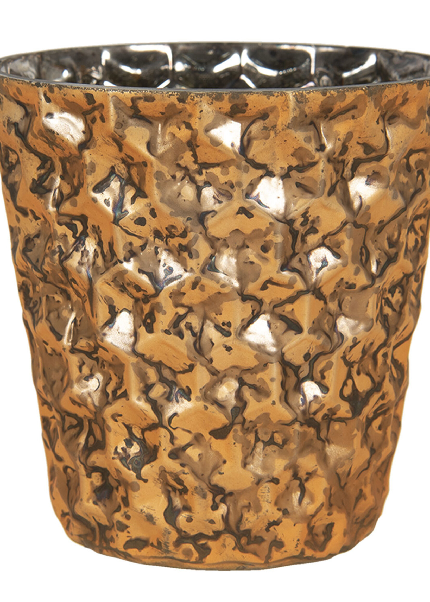 Clayre & Eef Waxinelichthouder Ø 9*10 cm 6GL3052