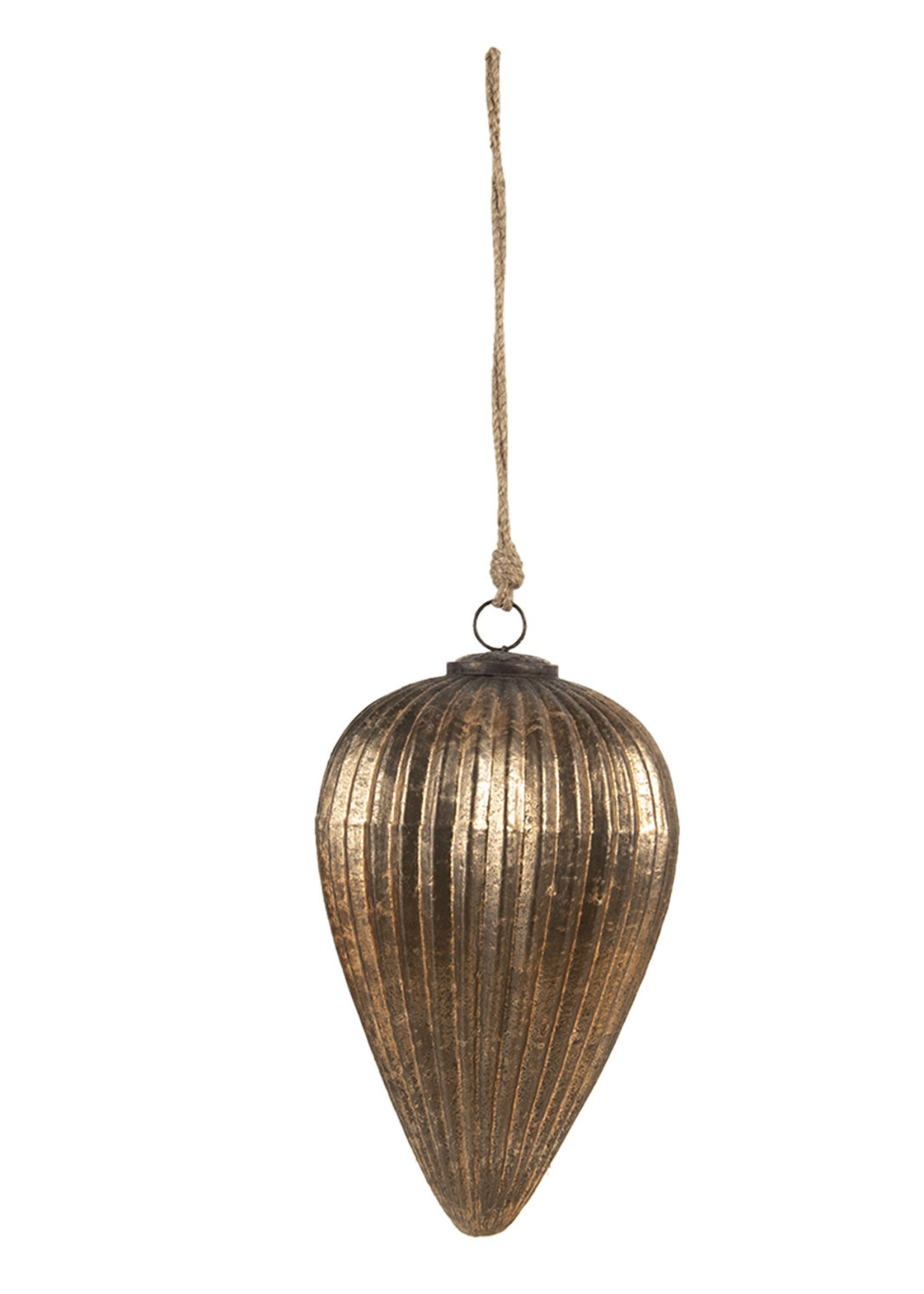 Clayre & Eef Boule de Noël Ø 15*25 cm 6GL3106