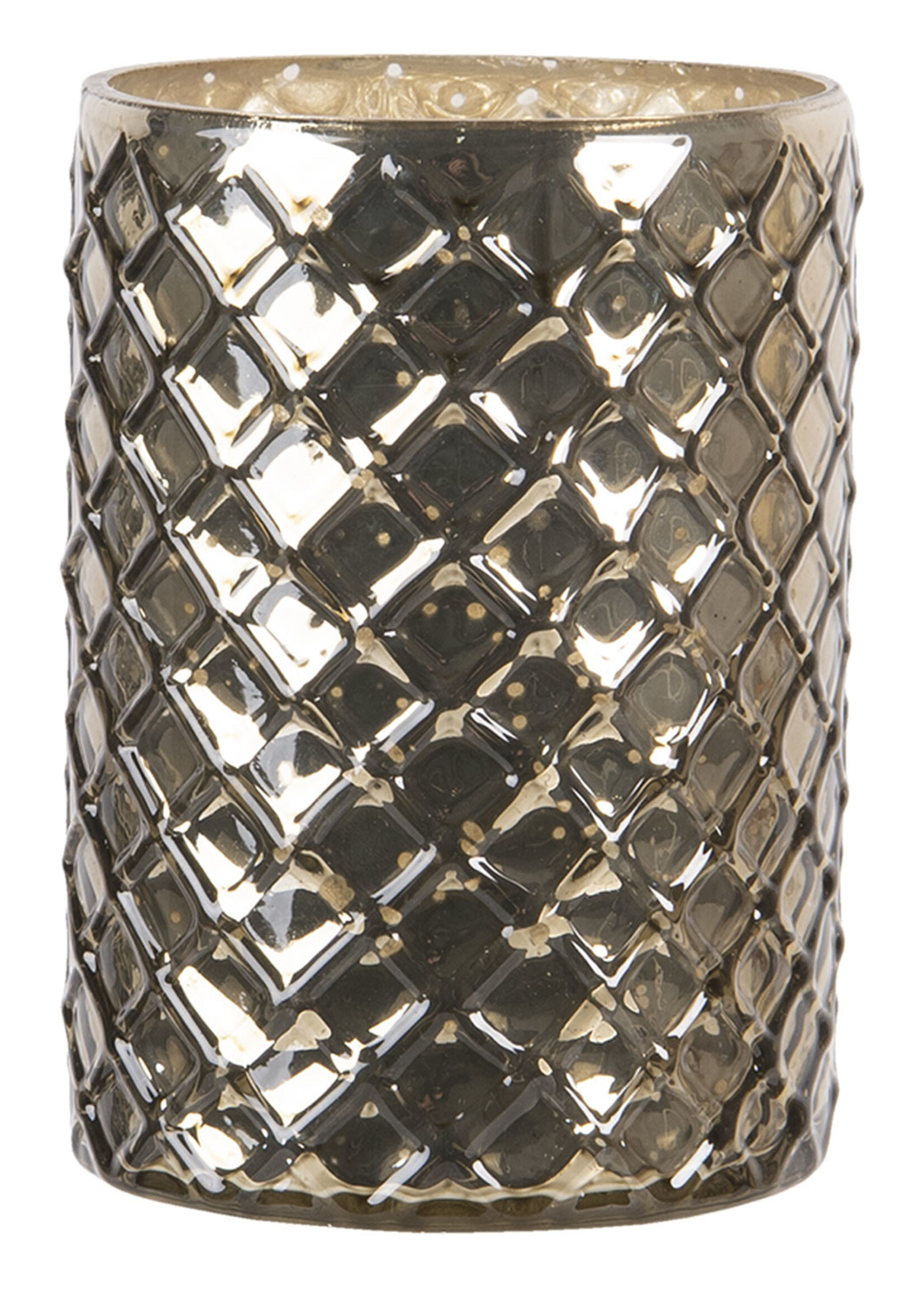 Clayre & Eef Waxinelichthouder Ø 7*11 cm 6GL3209