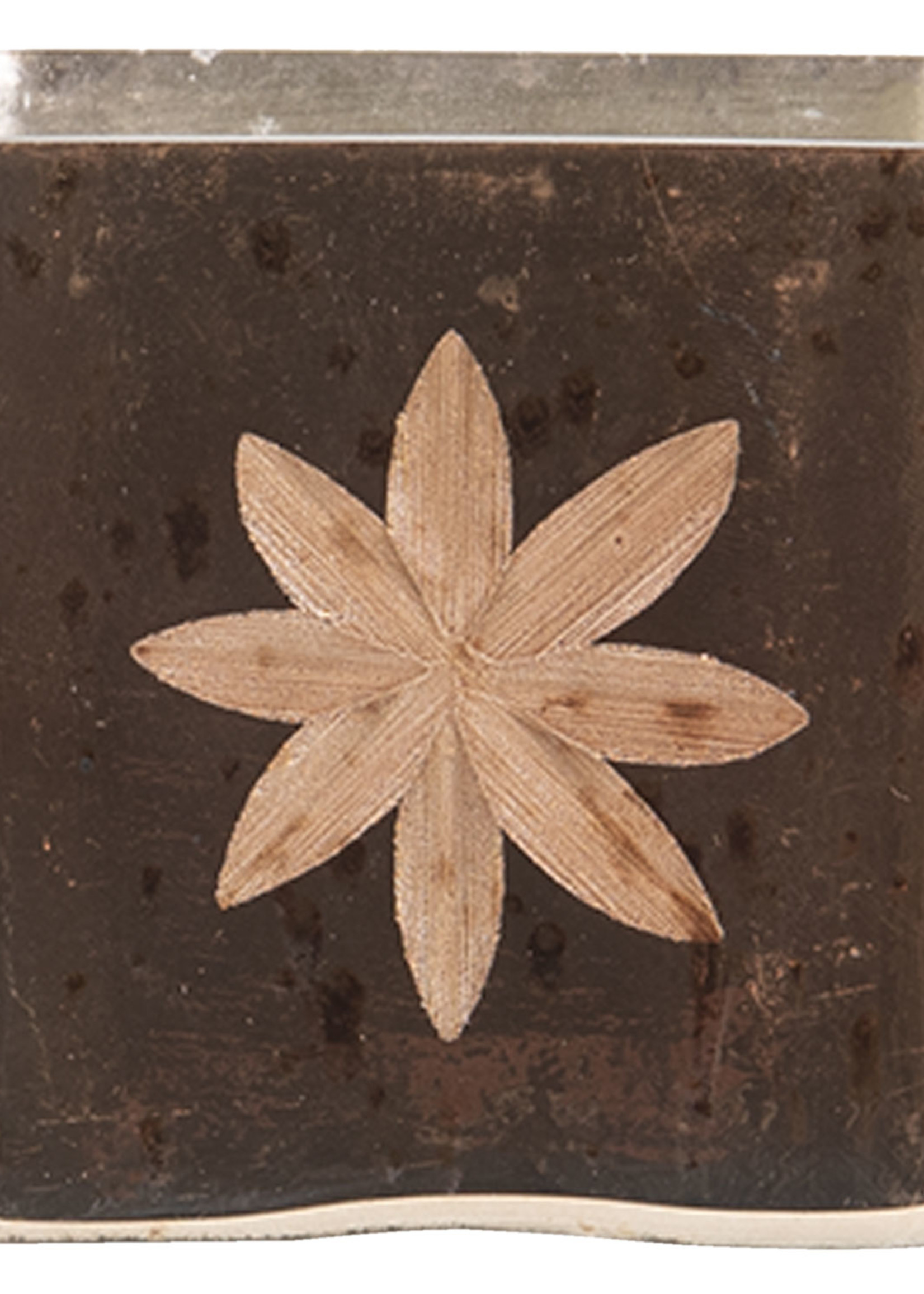 Clayre & Eef Waxinelichthouder 7*7*9 cm 6GL3211