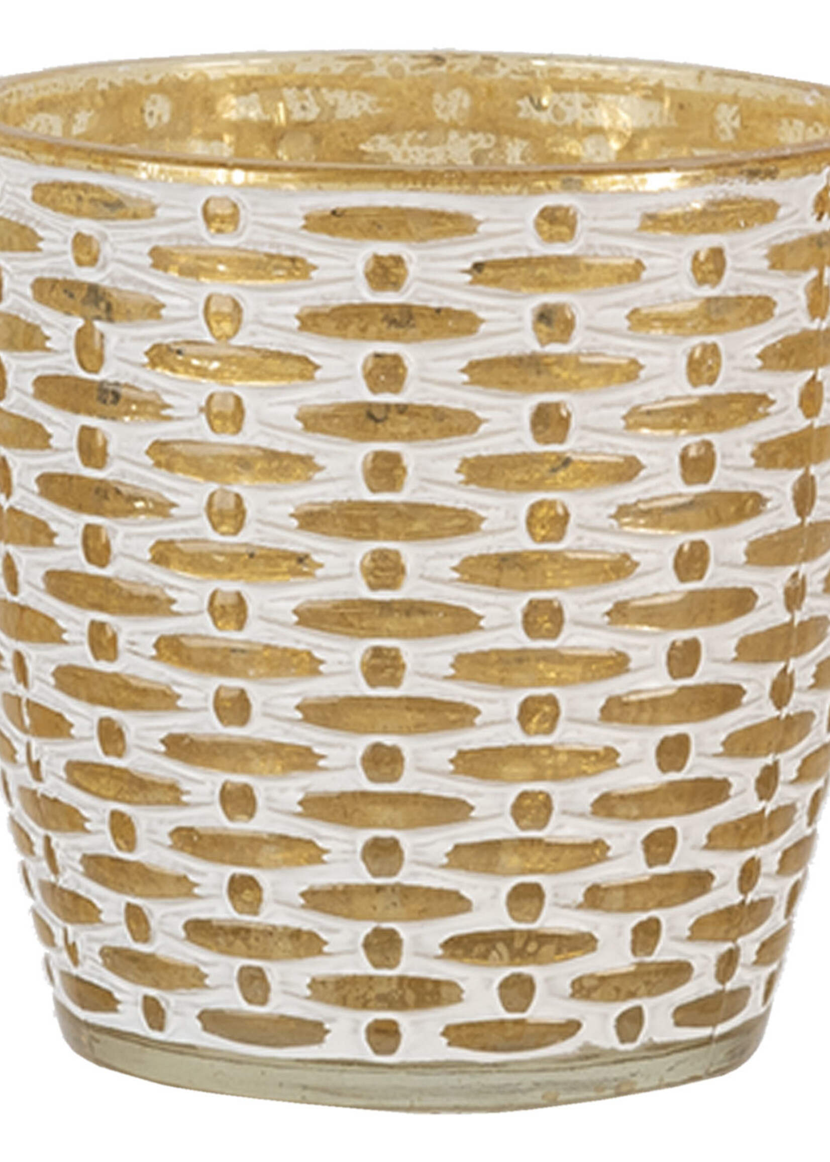 Clayre & Eef Waxinelichthouder Ø 9*9 cm 6GL3220