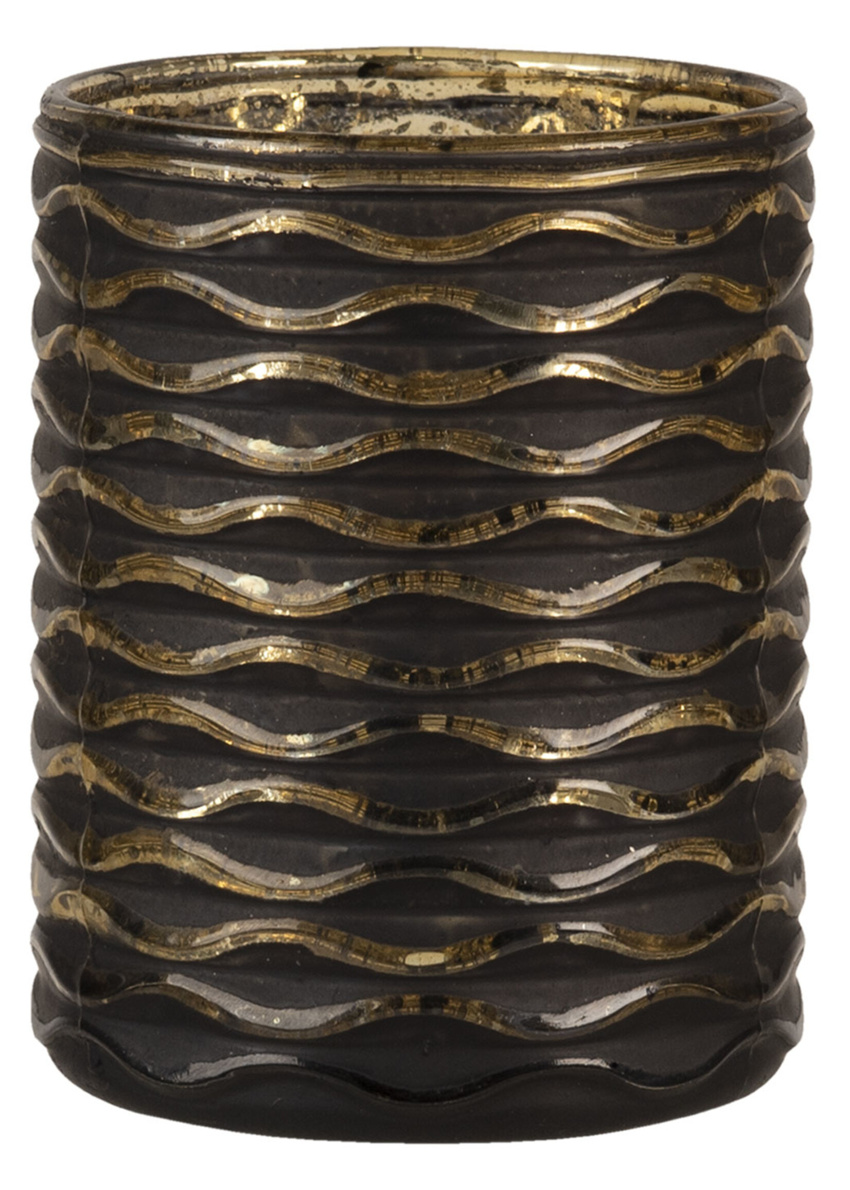 Clayre & Eef Waxinelichthouder Ø 8*10 cm 6GL3228