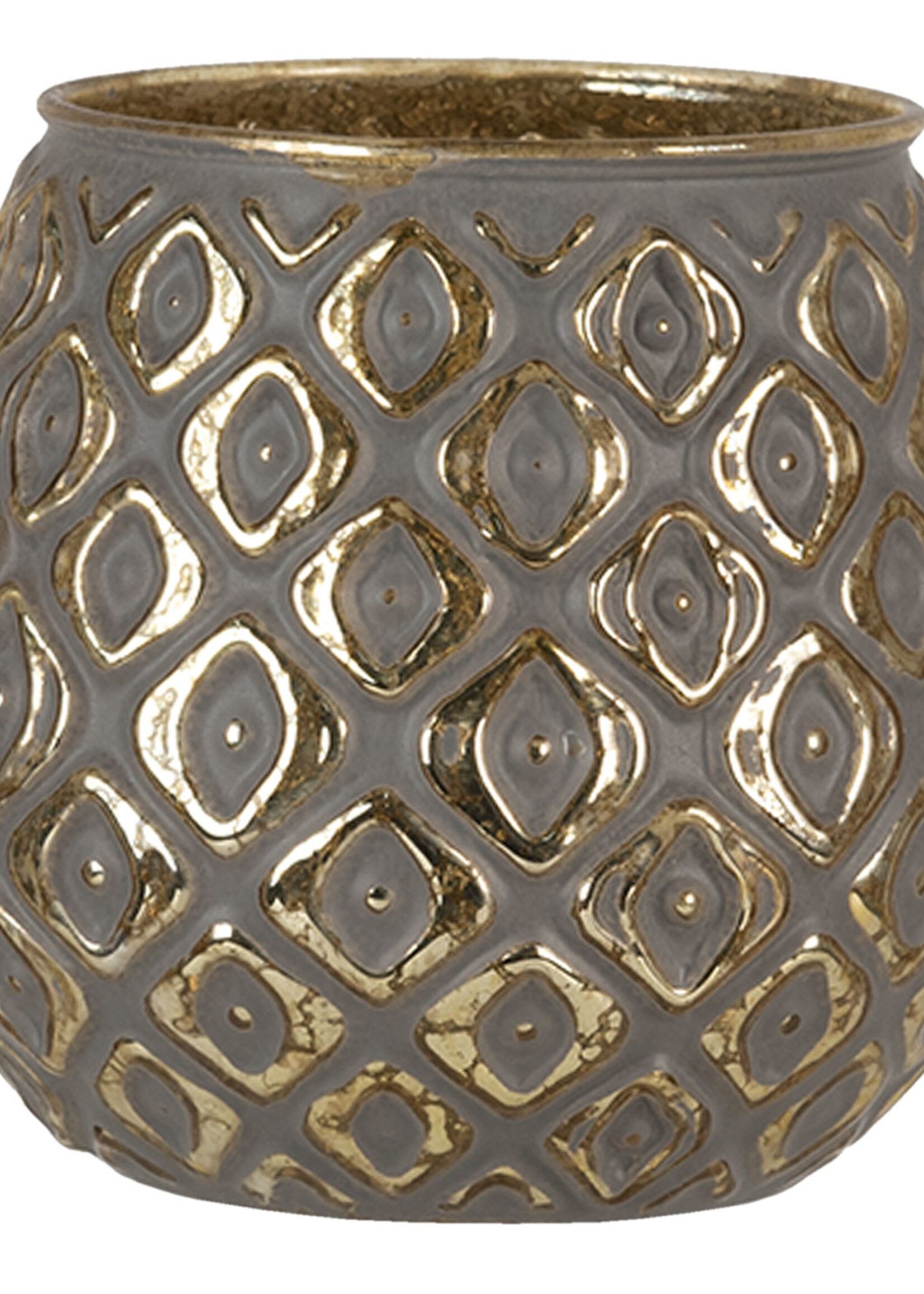 Clayre & Eef Waxinelichthouder Ø 11*10 cm 6GL3245