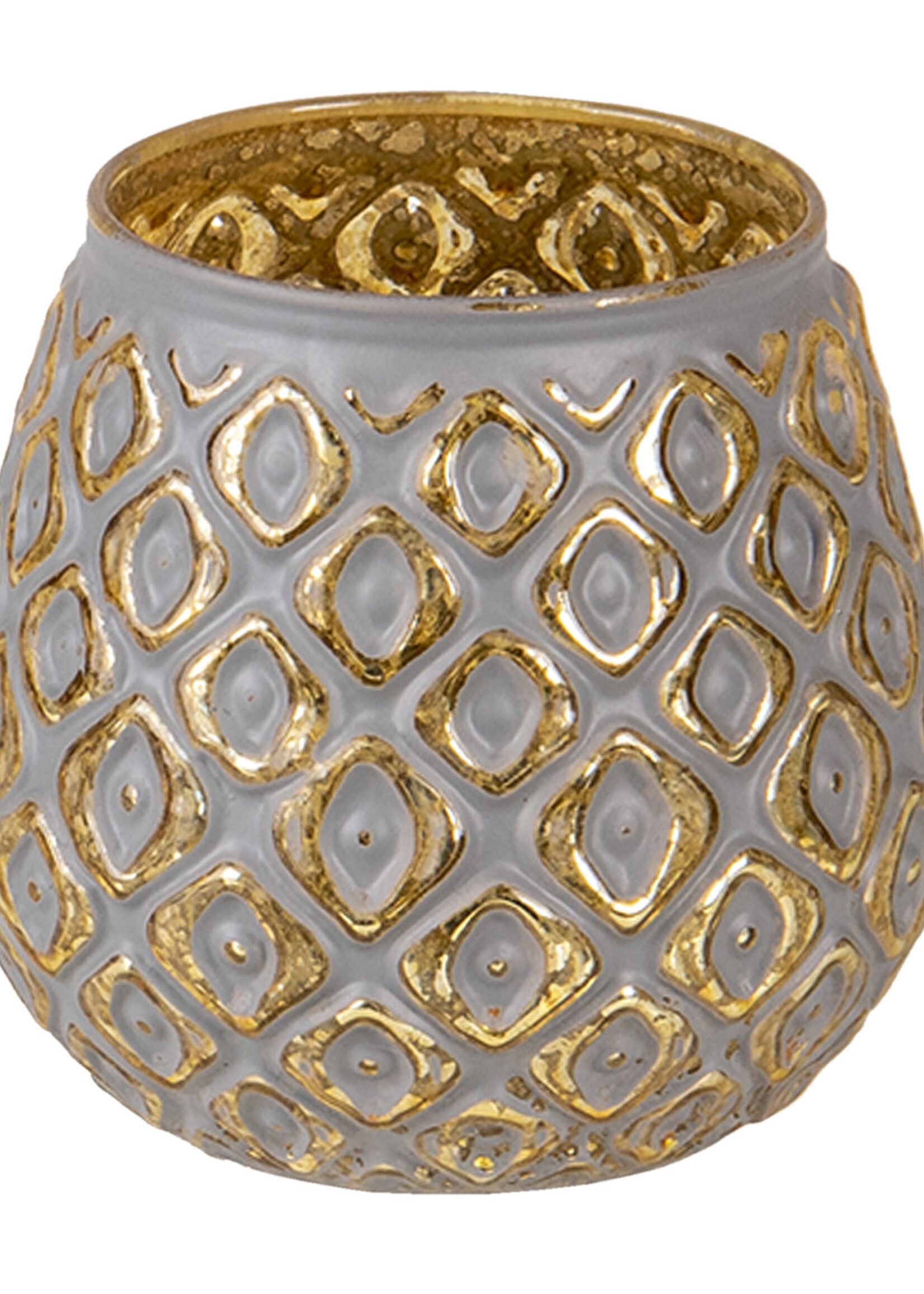 Clayre & Eef Waxinelichthouder Ø 9*8 cm 6GL3246