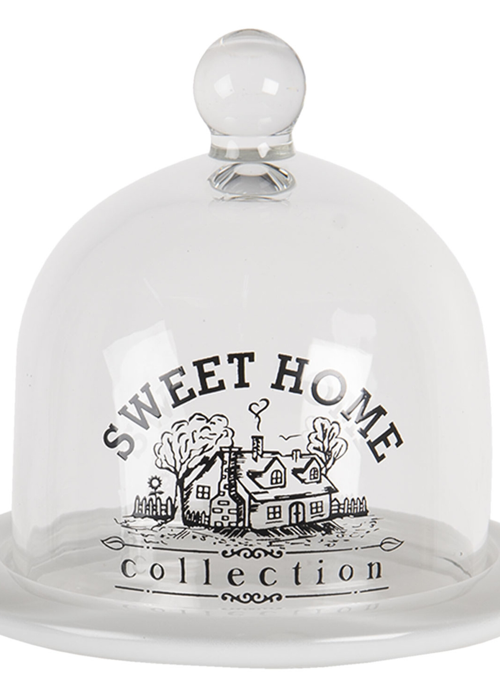 Clayre & Eef Cloche de verre Ø 12*12 cm 6GL3409