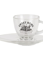 Clayre & Eef Tasse et soucoupe 10*8*8 / 17*10*2 cm / 230 ml 6GL3411