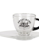 Clayre & Eef Tasse et soucoupe 10*8*8 / 17*10*2 cm / 230 ml 6GL3412