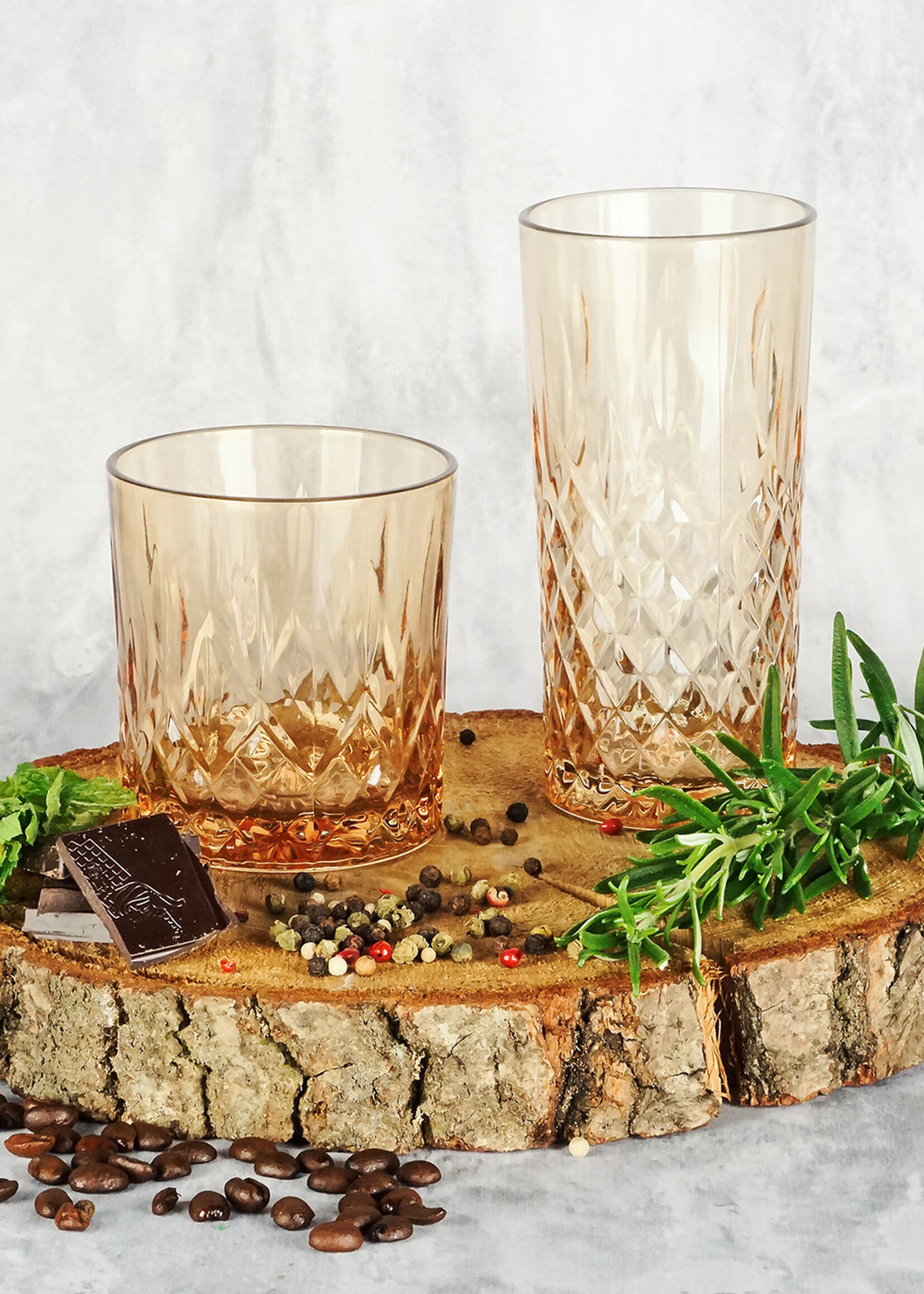 Clayre & Eef Drinkglas Ø 7*15 cm / 280 ml 6GL3469