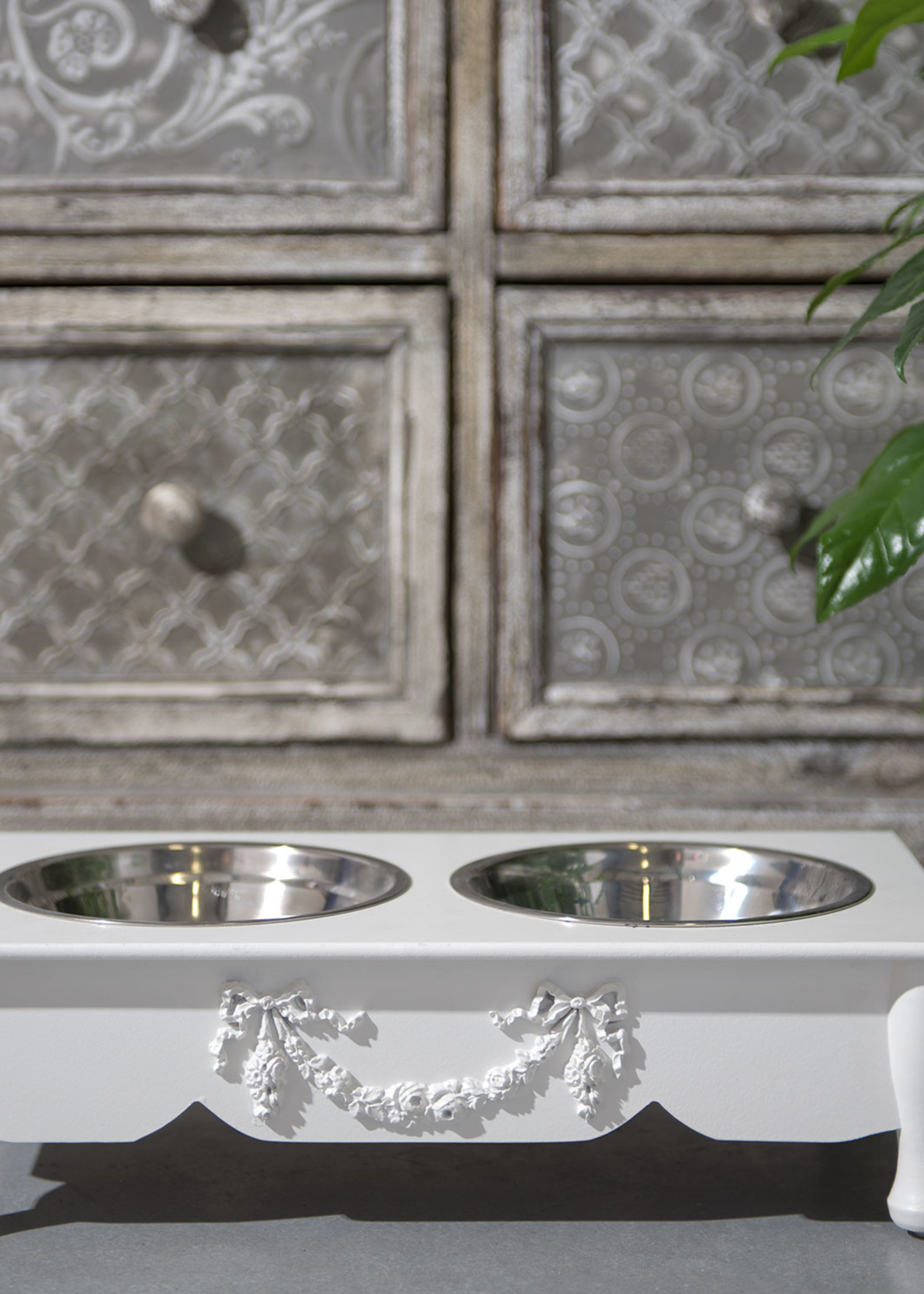 Clayre & Eef Gamelle animal 41*22*12 cm / 2*500 ml 6H0769